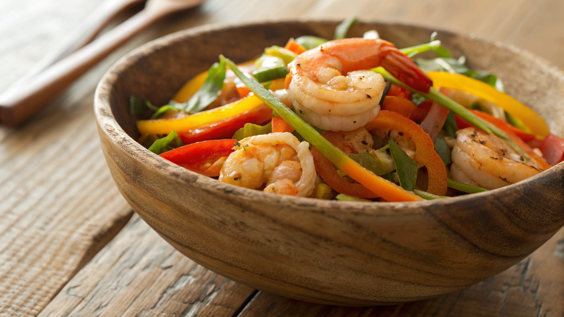 Low Carb Crunchy Thai Shrimp Salad
