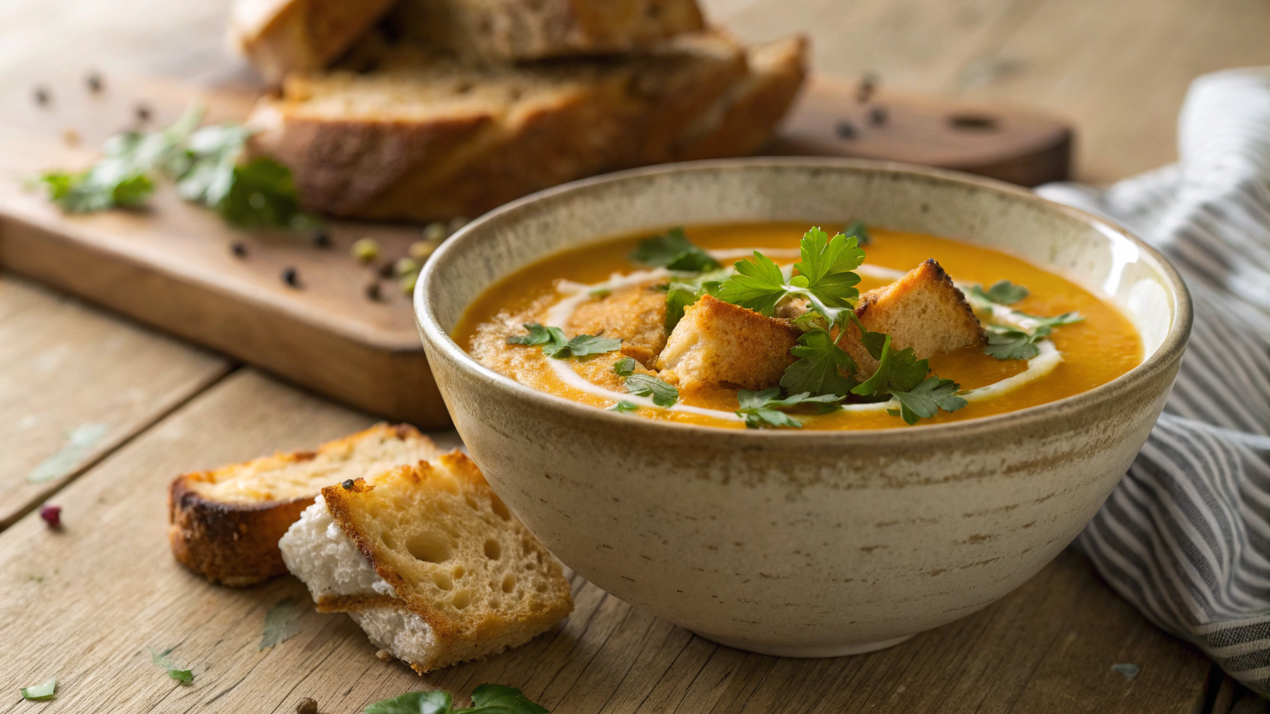 Low Carb Curried Butternut Squash Soup