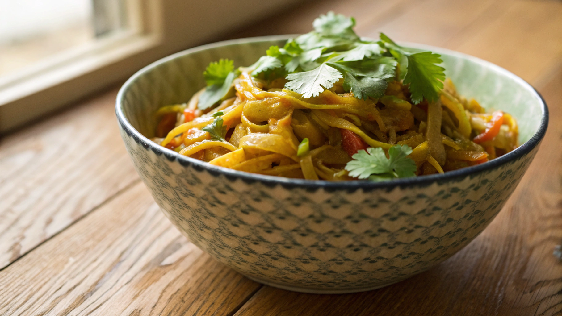 Keto Curried Cabbage Noodles