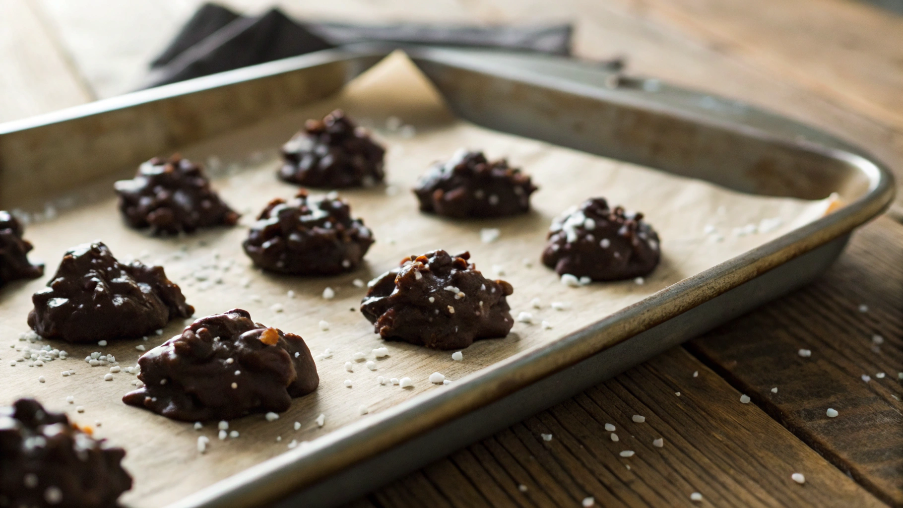 Keto Dark Chocolate Almond Clusters