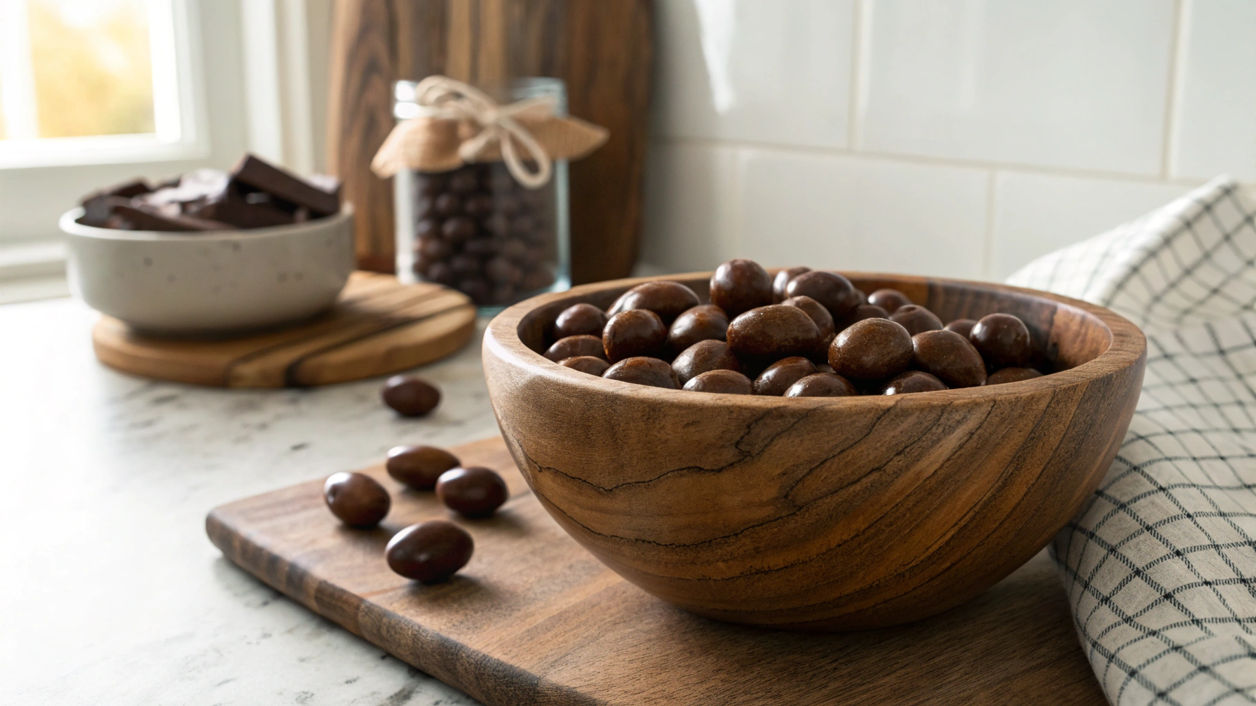 Keto Dark Chocolate Almonds