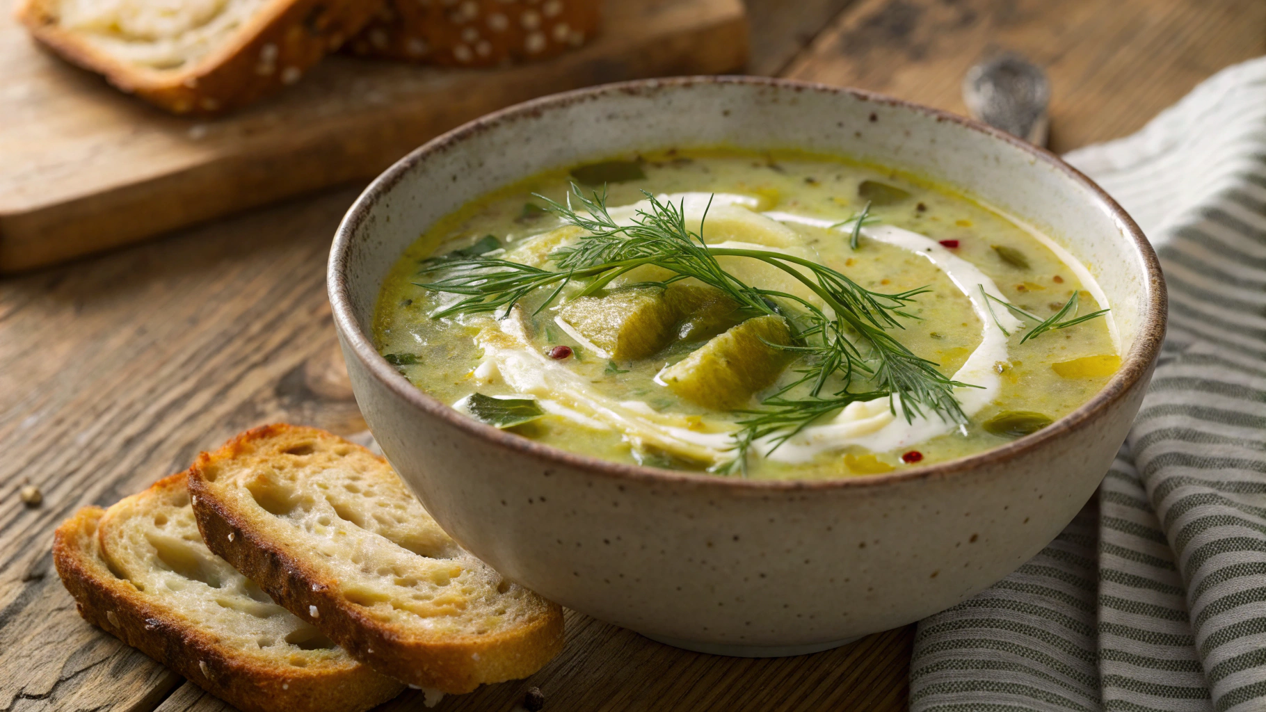 Keto Dill Pickle Soup