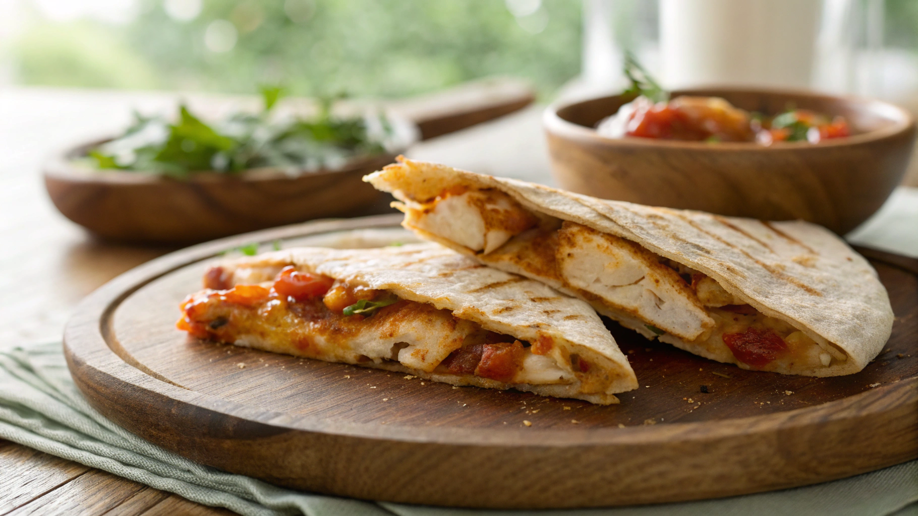 Keto Drive-Thru Chicken Quesadilla w Tangy Sauce