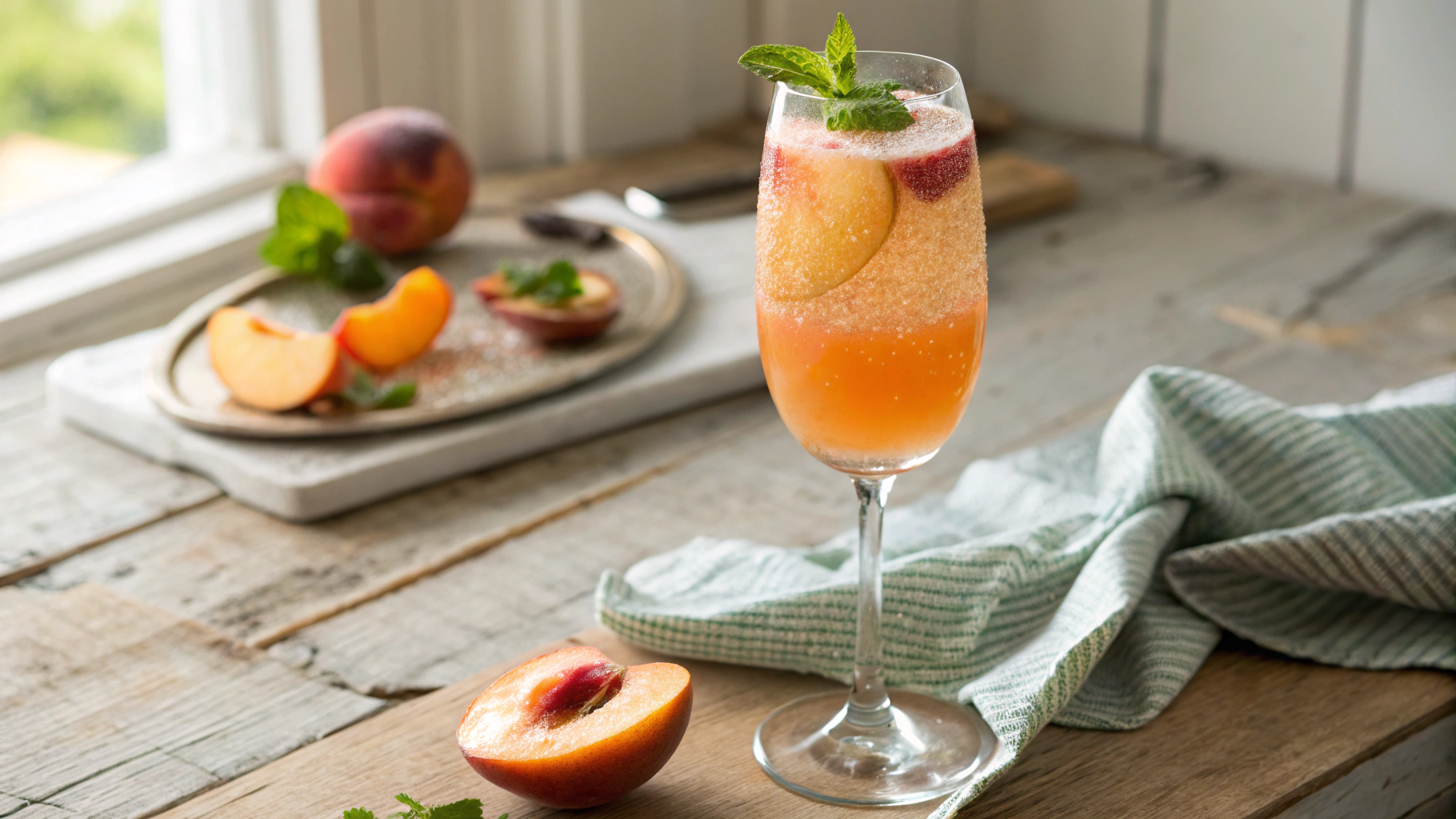 Keto Easy Virgin Peach Bellini