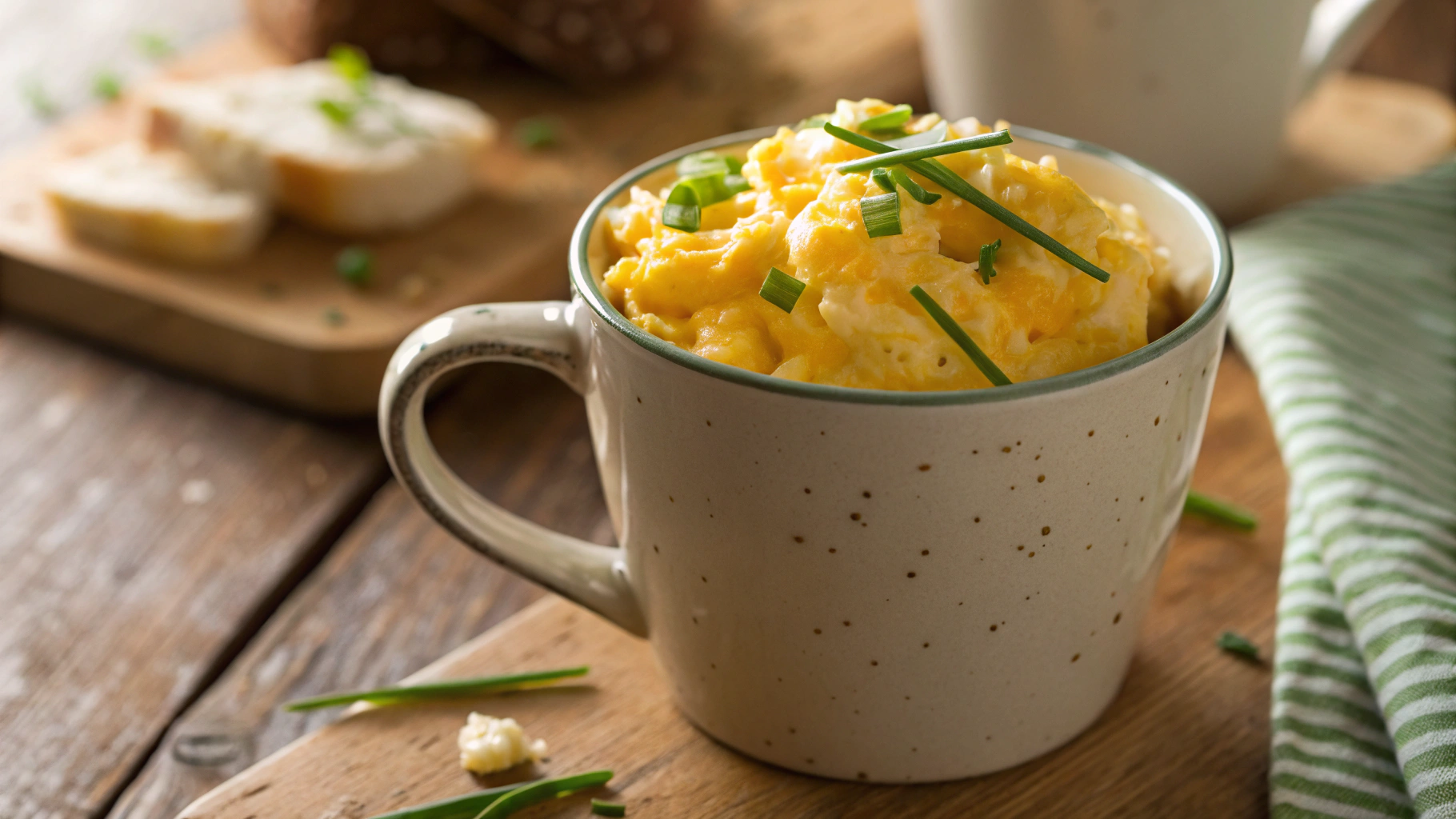 Keto Egg Fast Cheesy Scrambled Egg in a Mug