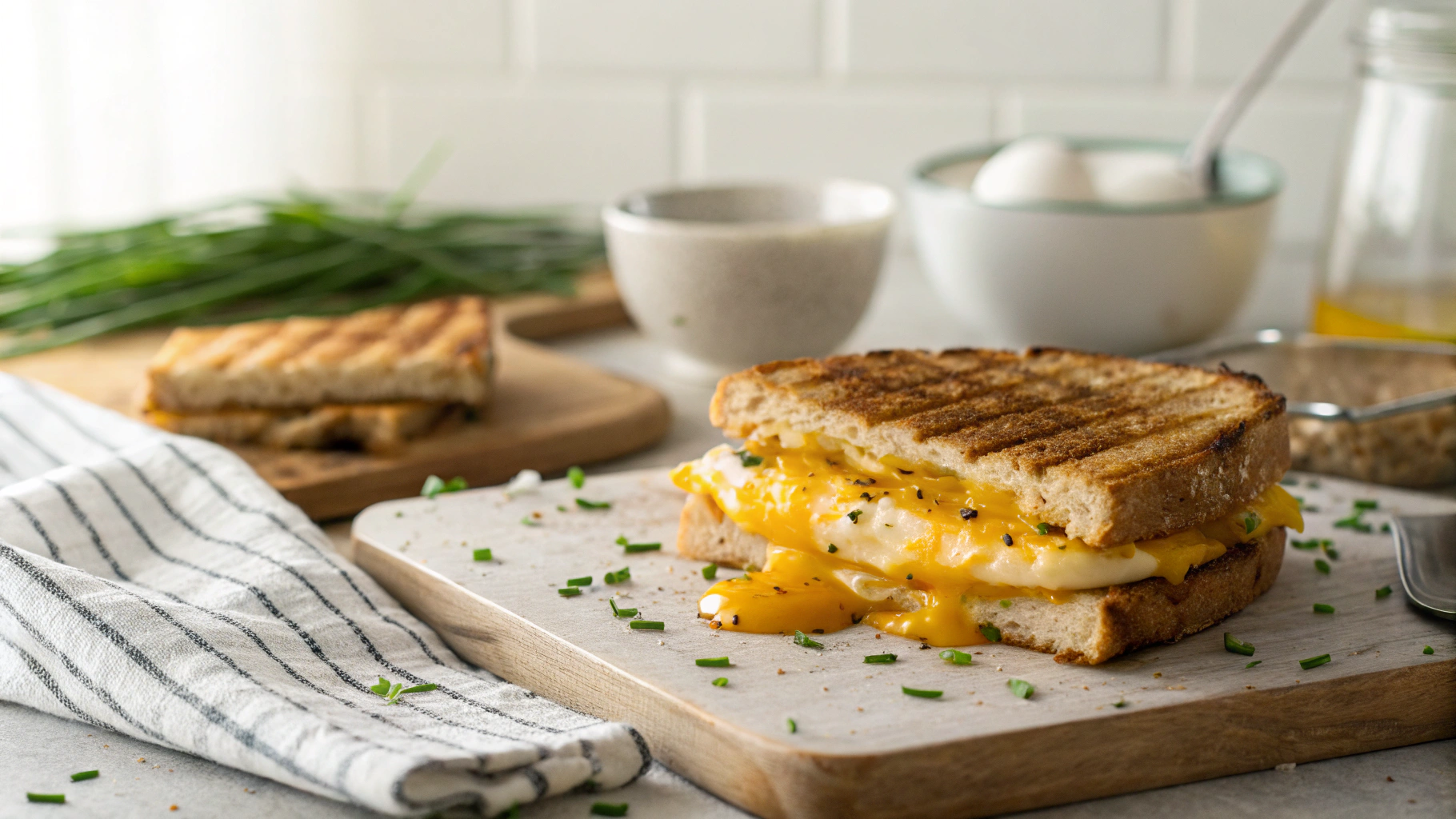 Keto Egg Fast Grilled Cheese Sandwiches