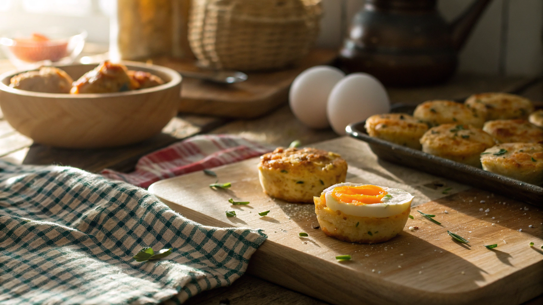 Keto Egg Fast Spicy Cheddar Pancake Bites Meal