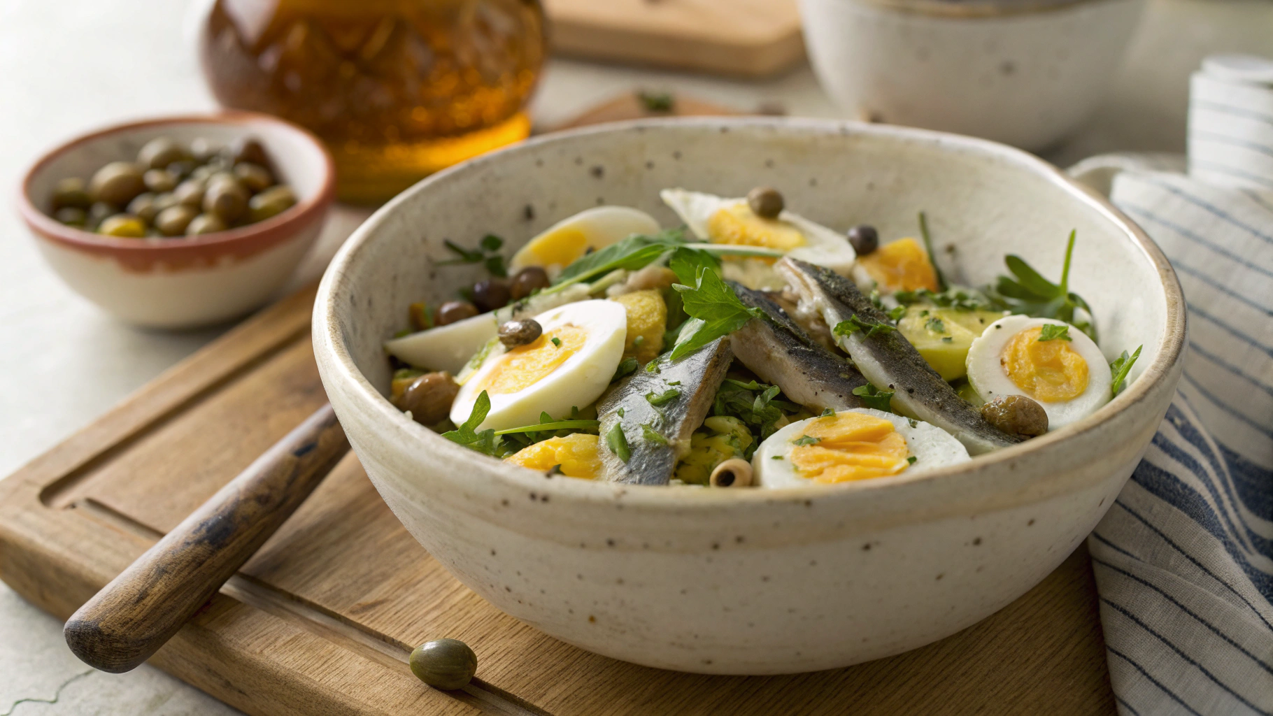 Keto Egg Mayo with Anchovies and Capers