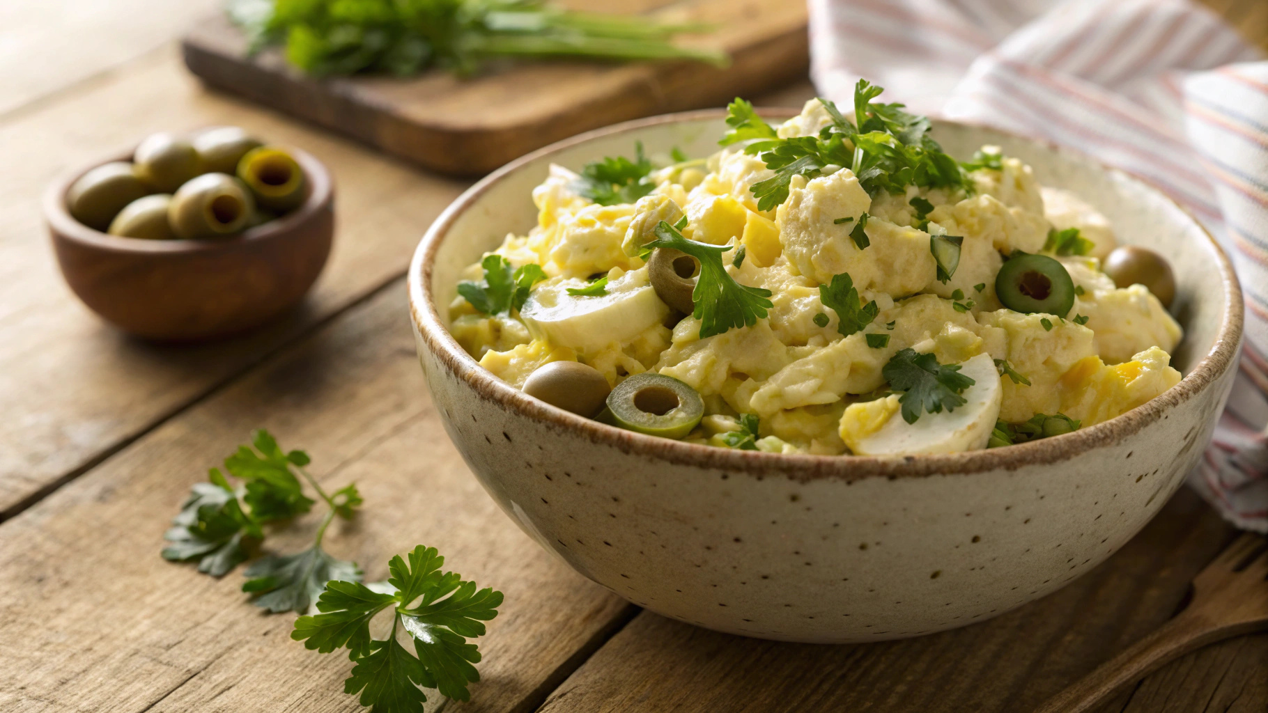 Keto Egg Salad with Capers and Olives