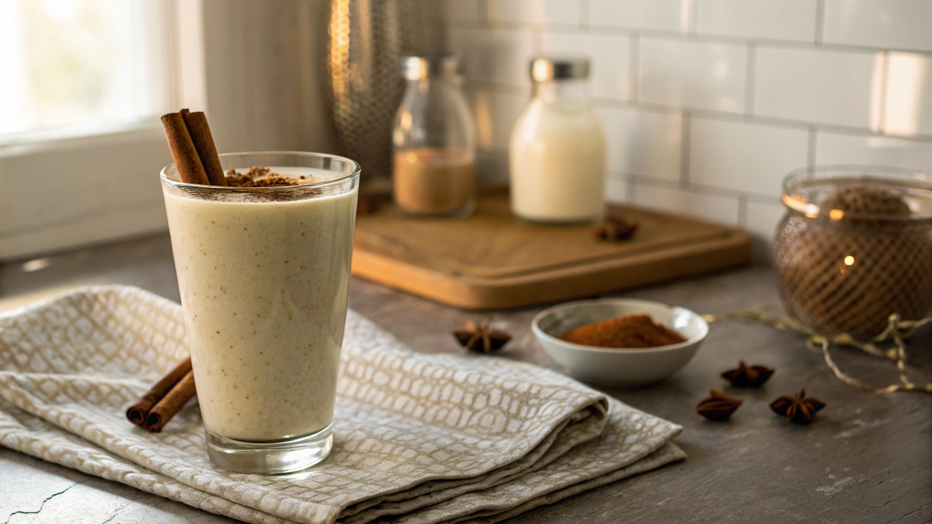 Keto Eggnog Smoothie
