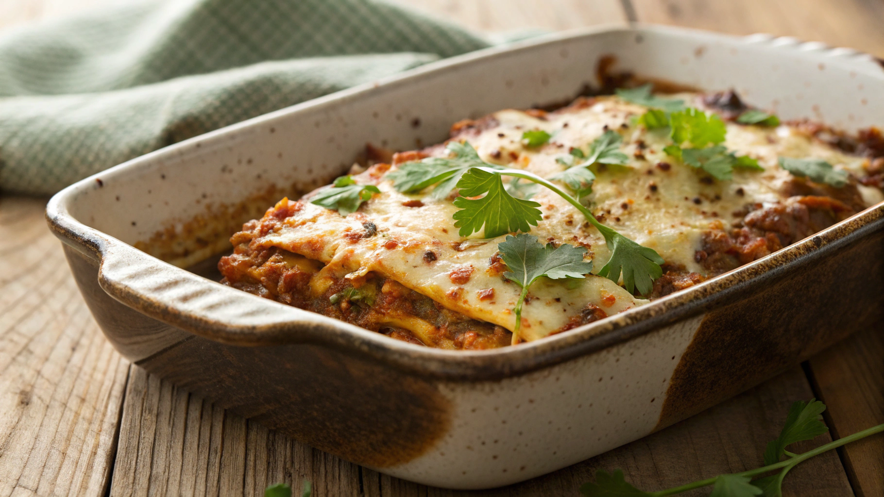 Keto Enchilada Lasagna
