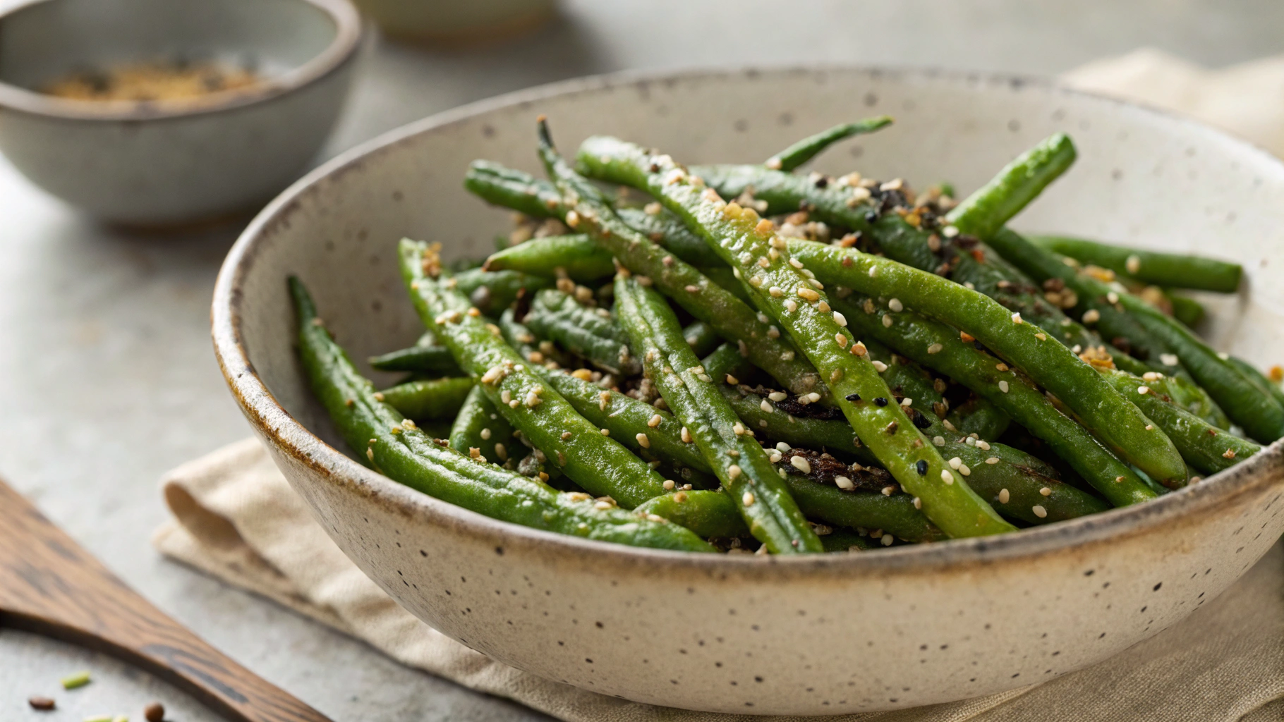 Keto Everything Bagel Green Beans