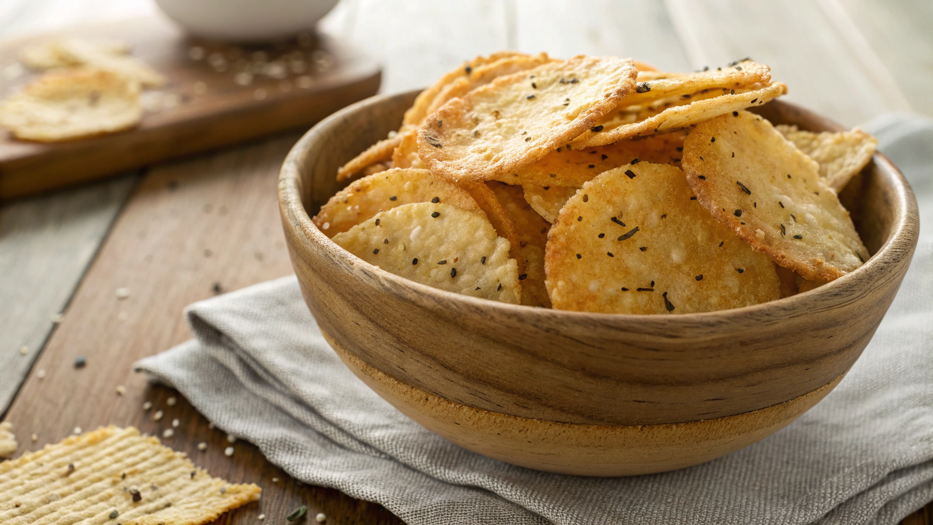 Keto Everything Bagel Parmesan Crisps
