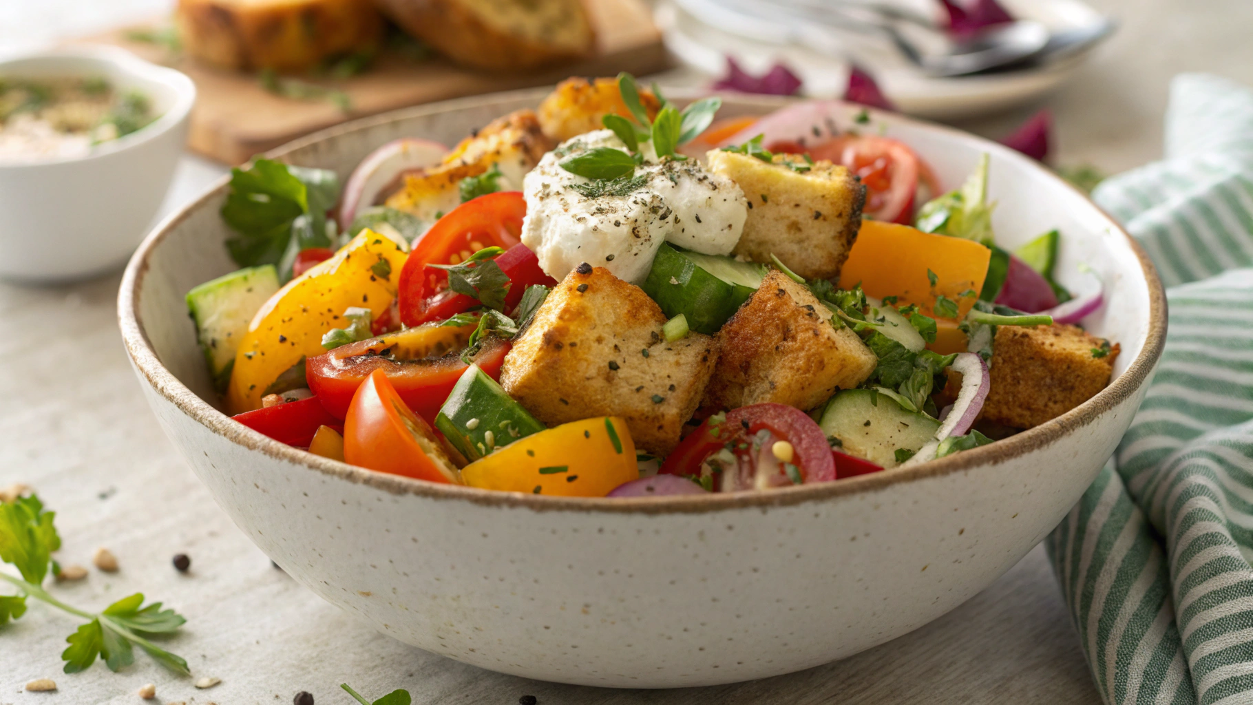 Keto Fattoush "Bread Salad"