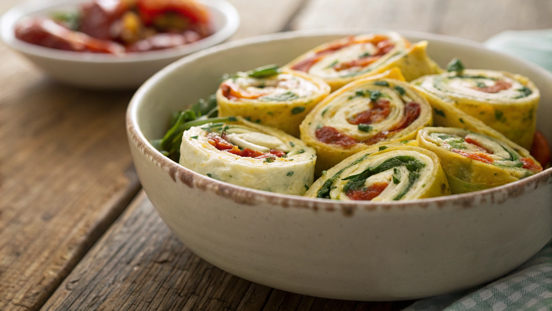 Keto Feta And Sundried Tomato Omelette Roll Ups
