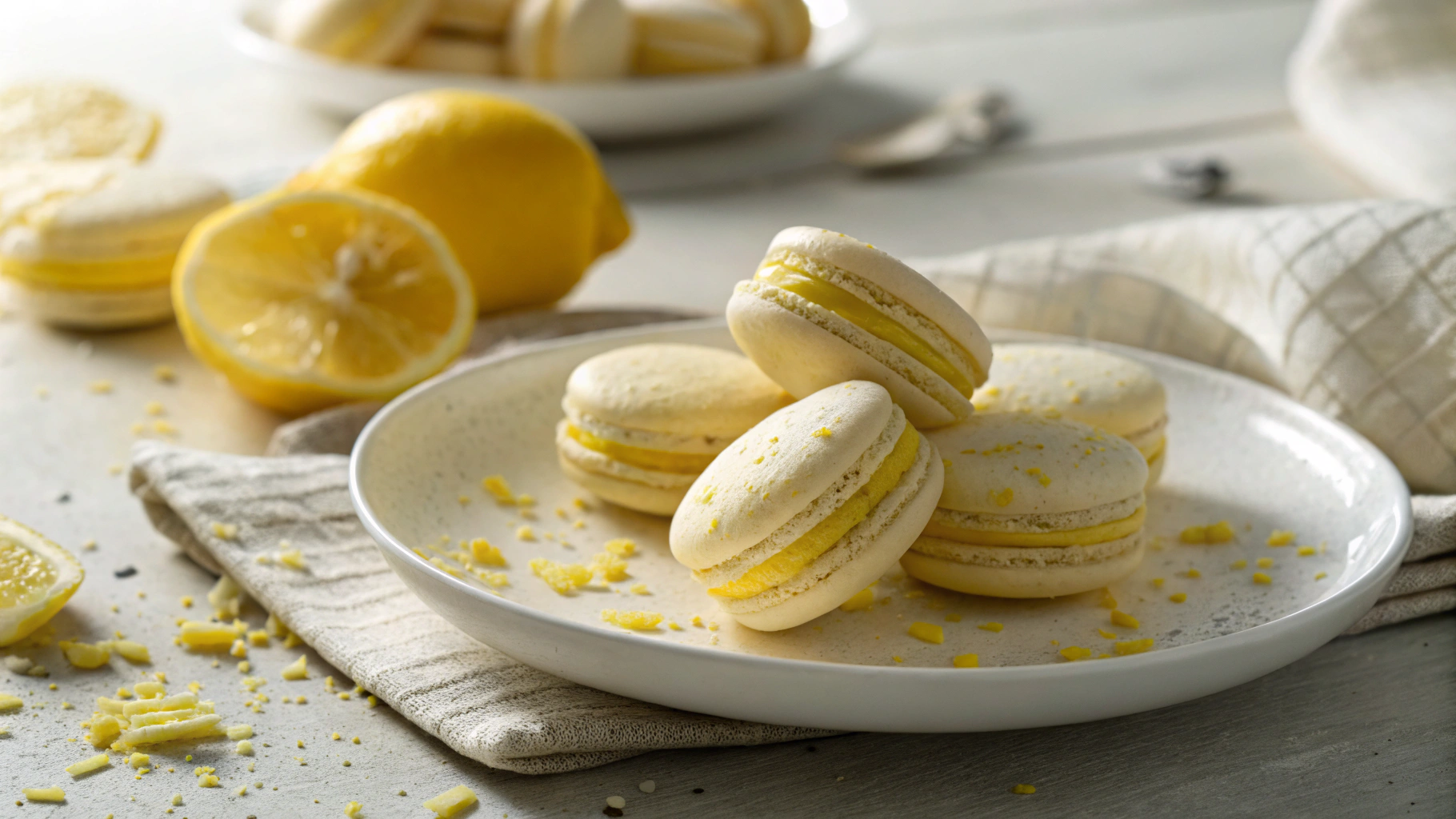 Keto French Lemon Macarons