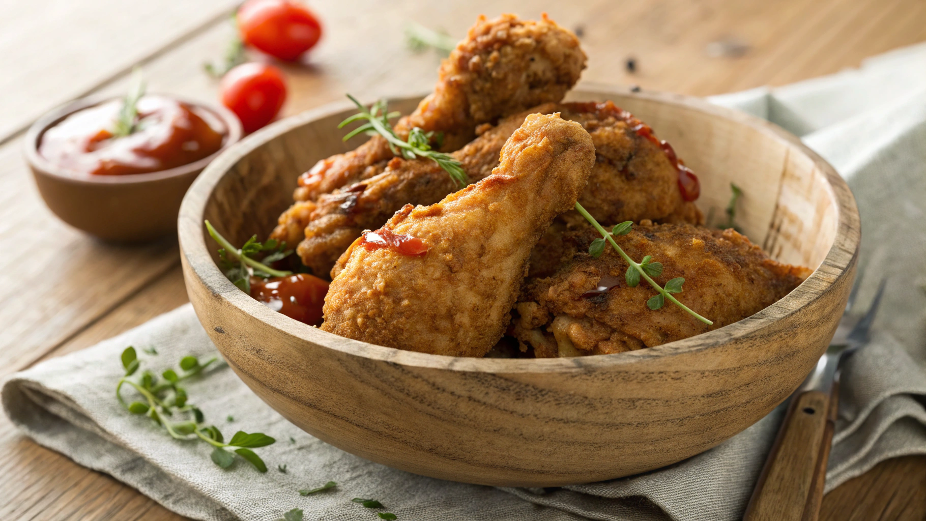 Keto Fried Chicken Thighs