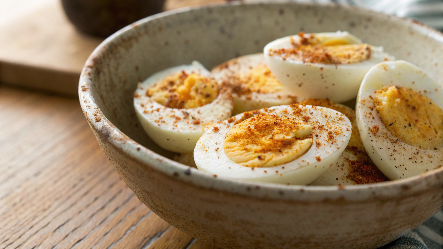 Keto Fried Hard Boiled Eggs