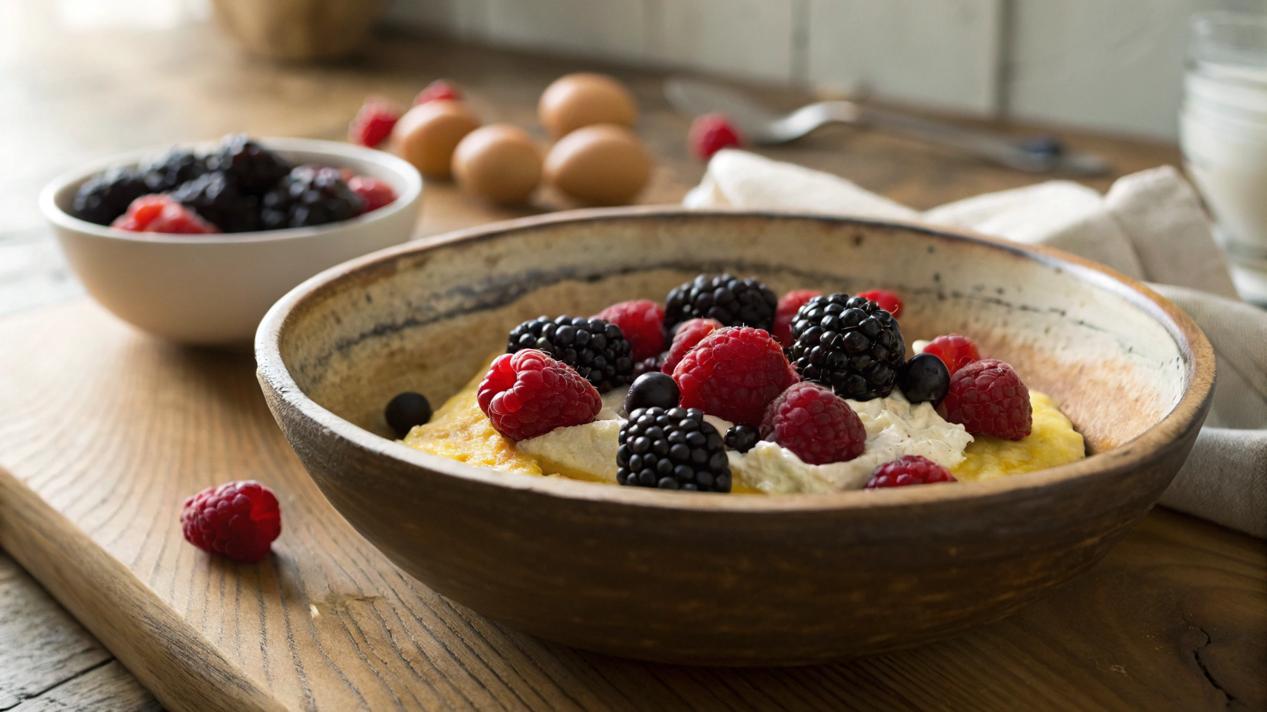 Keto Fruity Breakfast Omelette