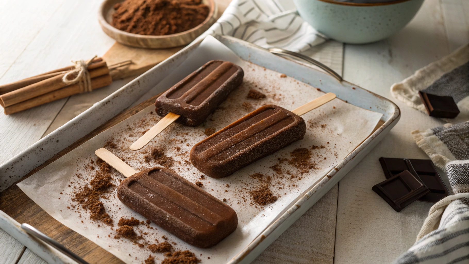Keto Fudgy Cocoa Popsicles