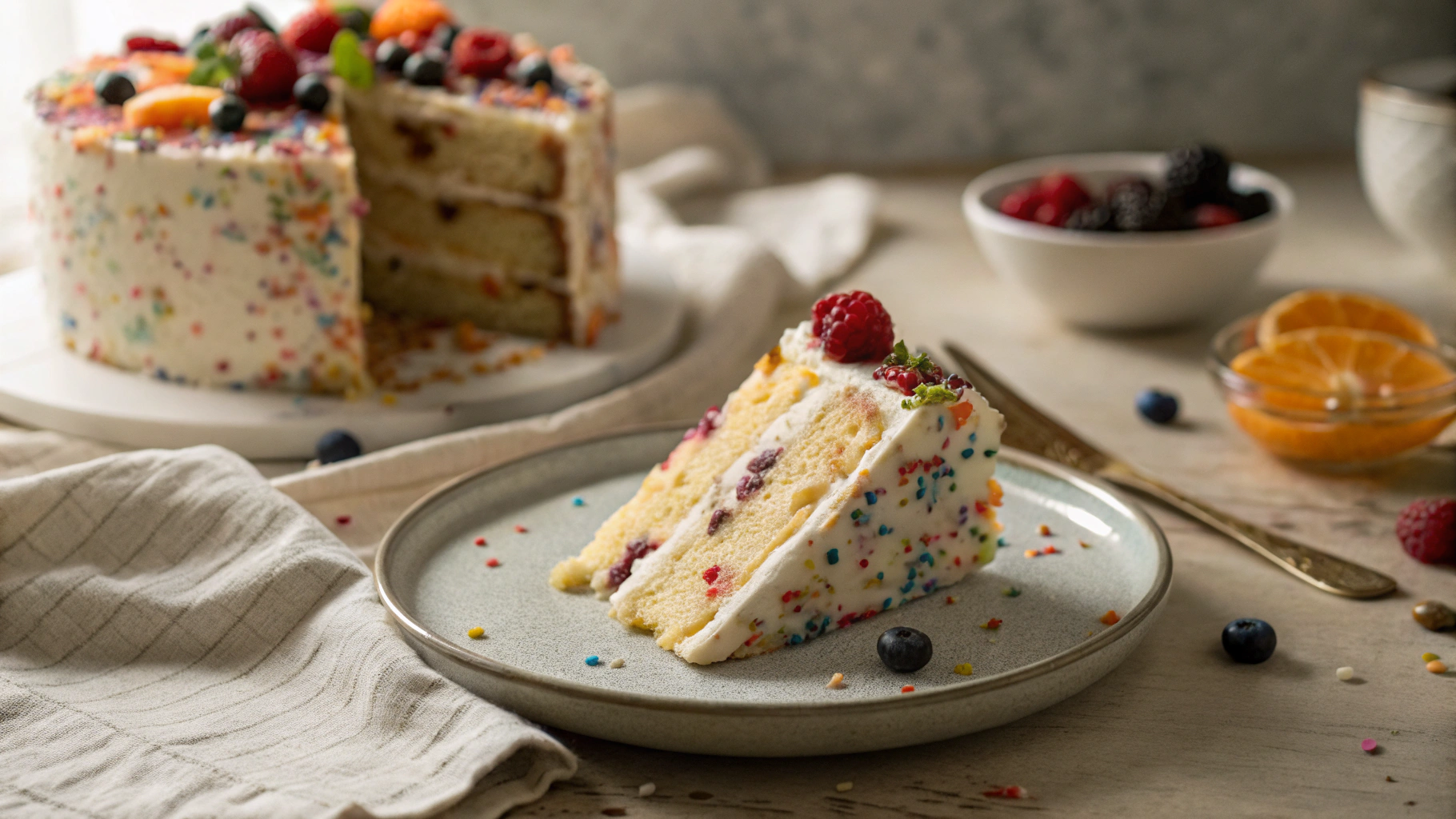Keto Funfetti Cake