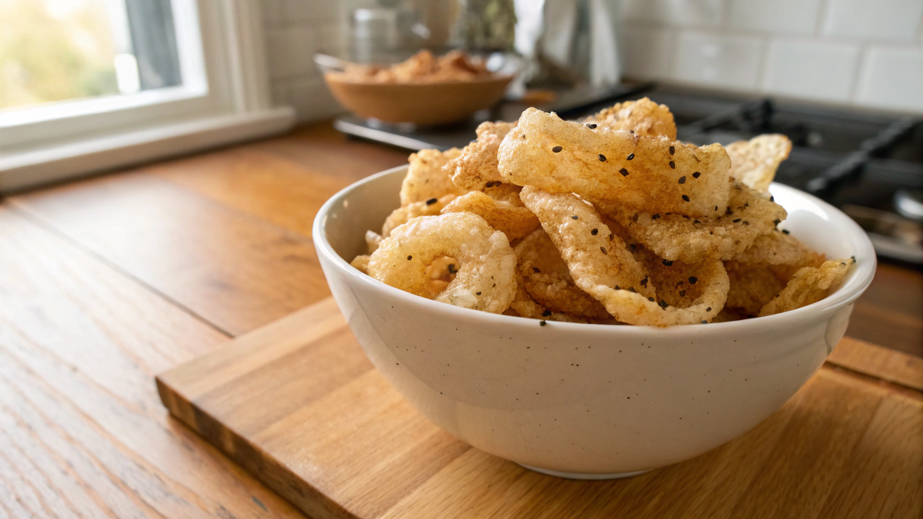 Keto Furikake Pork Rinds