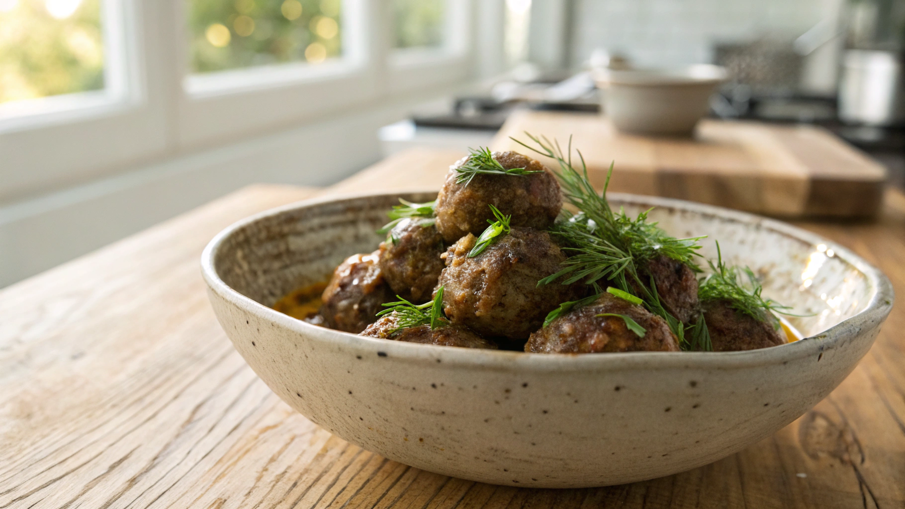 Keto Garlic & Herb Lamb Meatballs