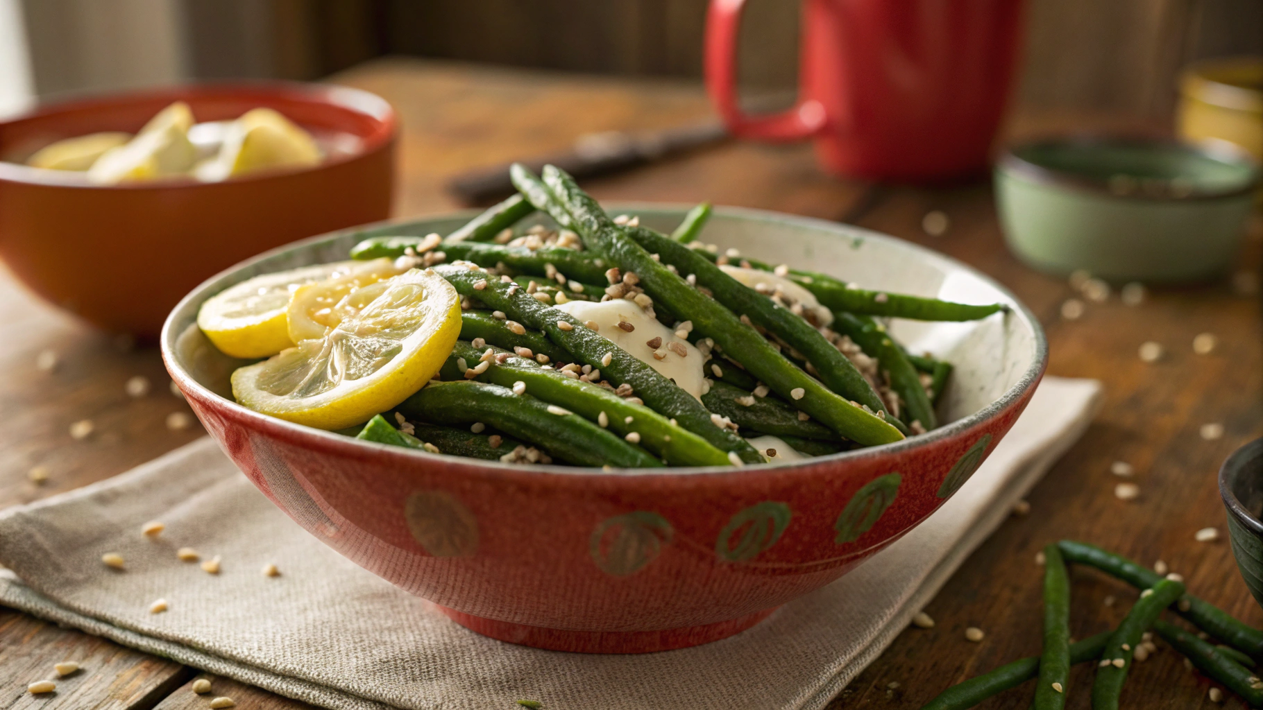 Keto Garlic Tahini Beans