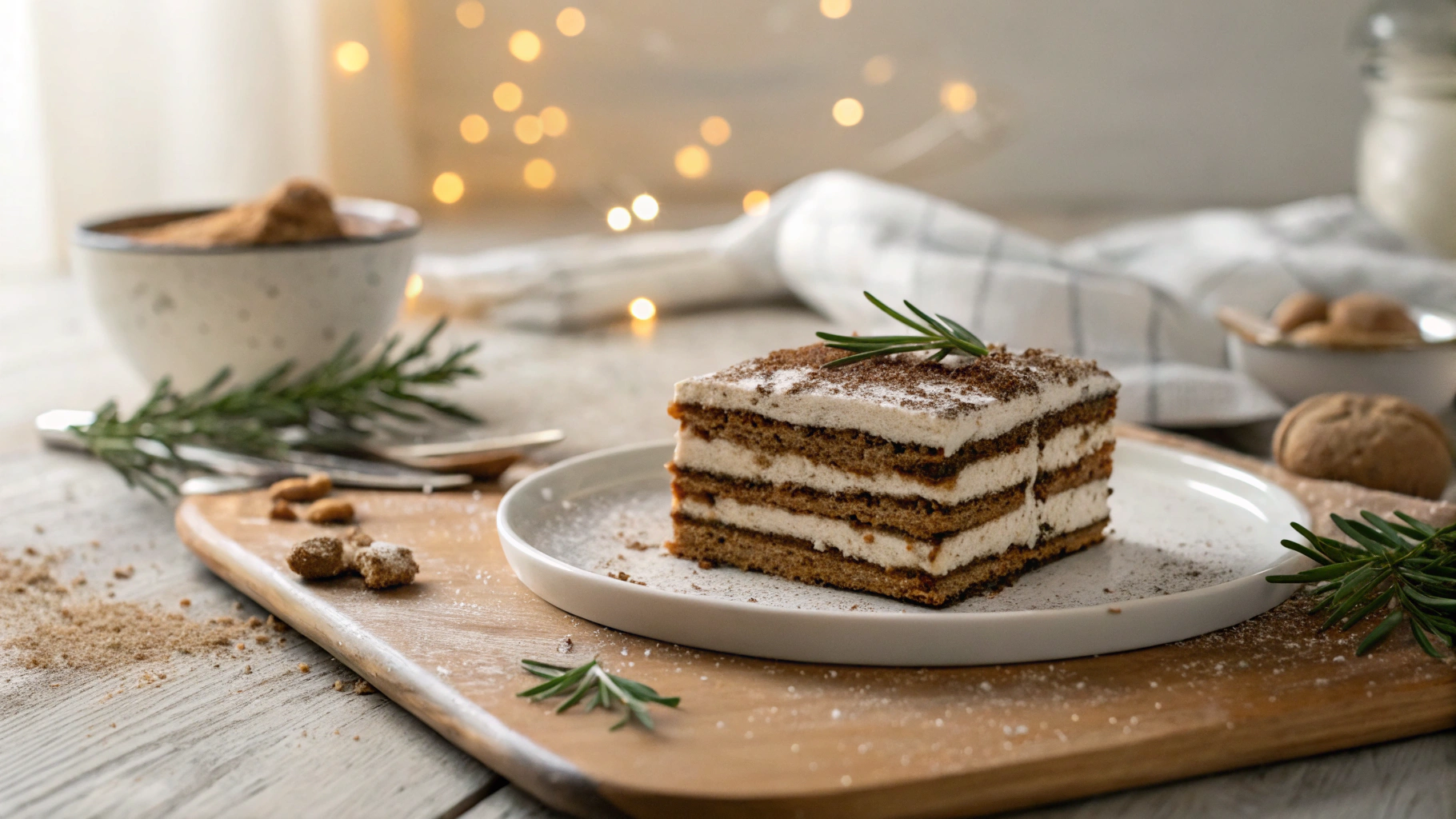Keto Gingerbread Icebox Cake