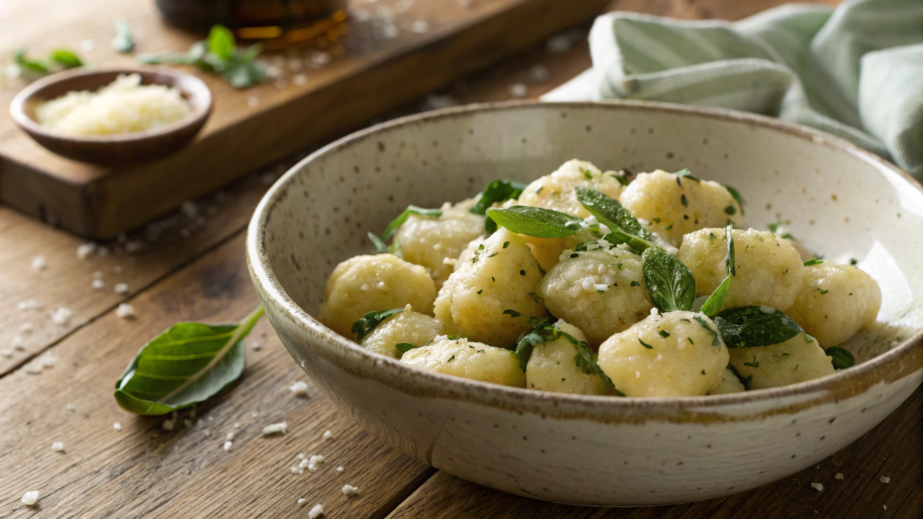Keto Gnocchi With Basil Butter