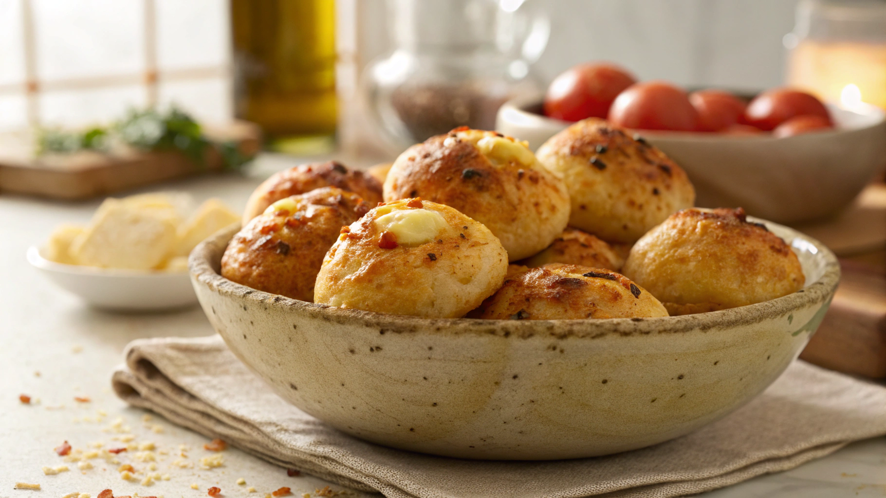 Keto Gourmet Pizza Puffs