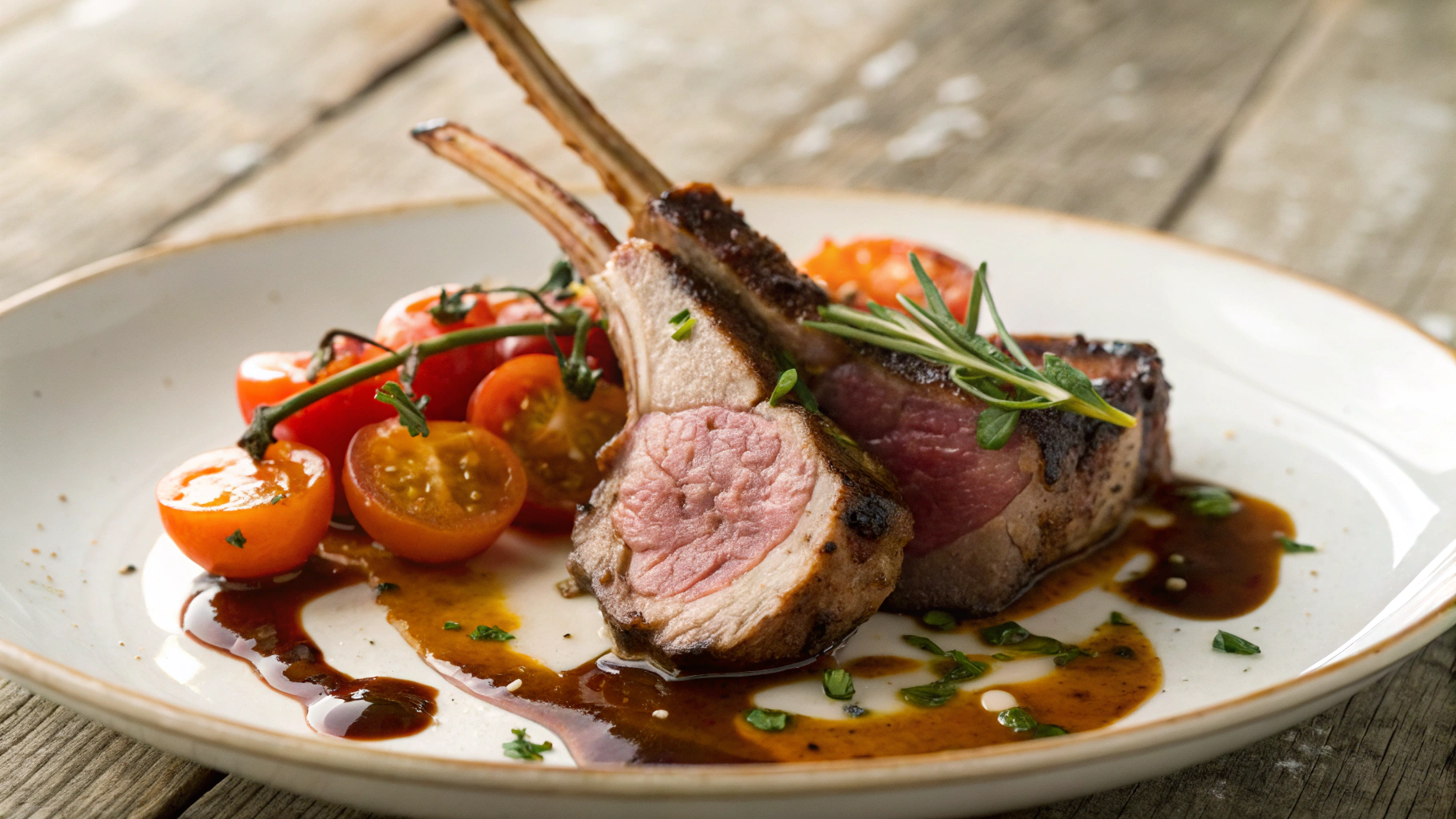 Low Carb Greek Lamb and Tzatziki Plate