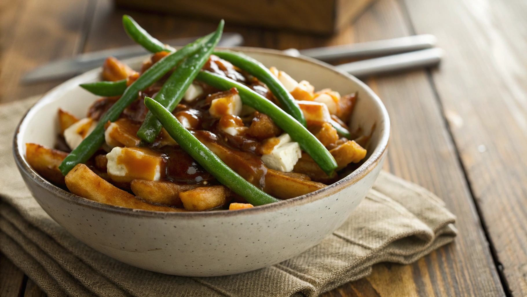 Keto Green Bean Poutine