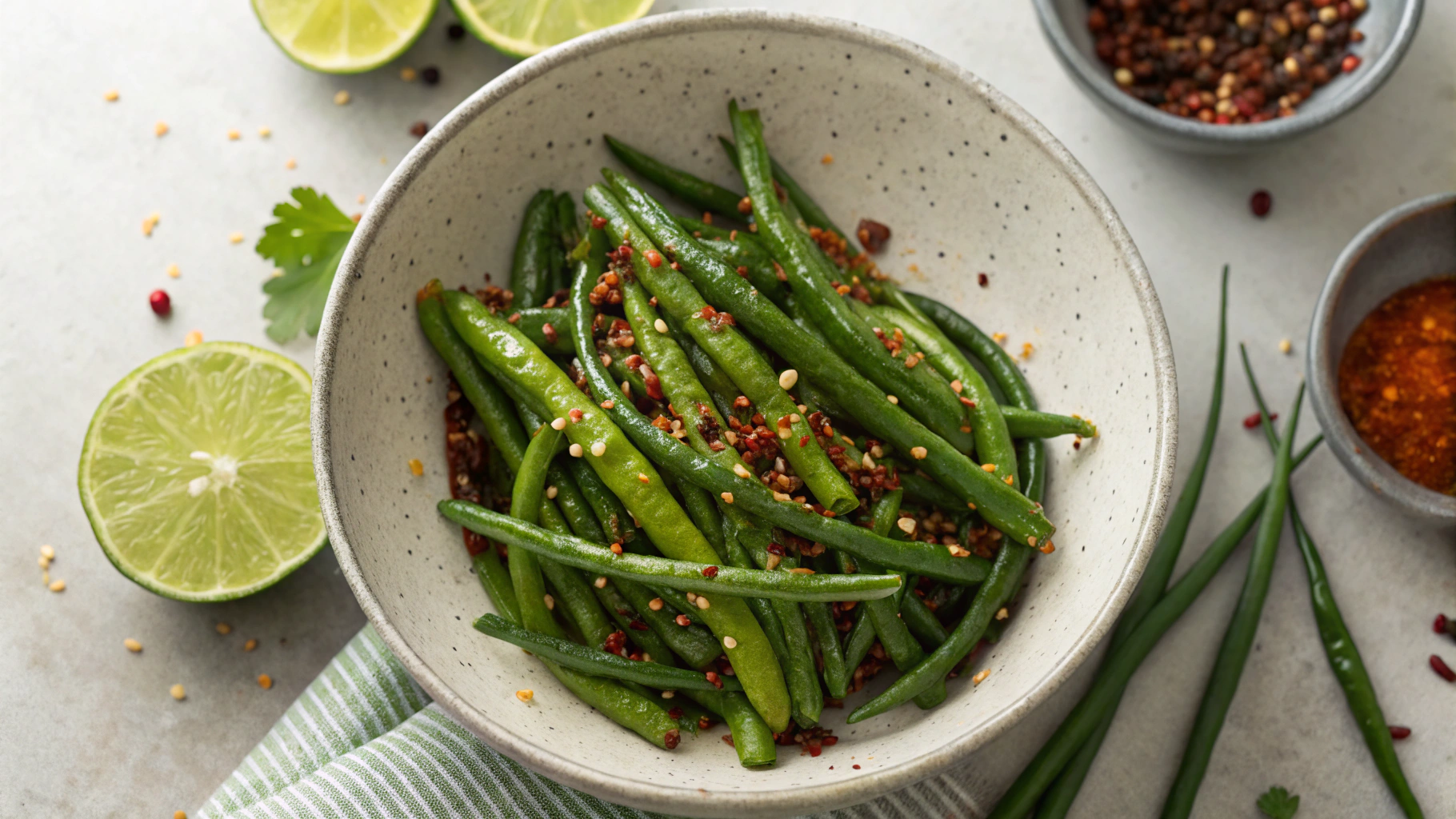 Keto Green Beans and Scallions