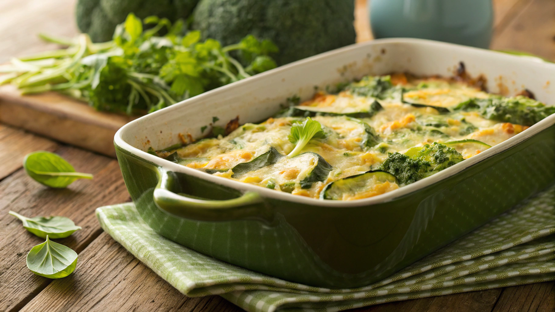 Keto Green Cheesy Casserole