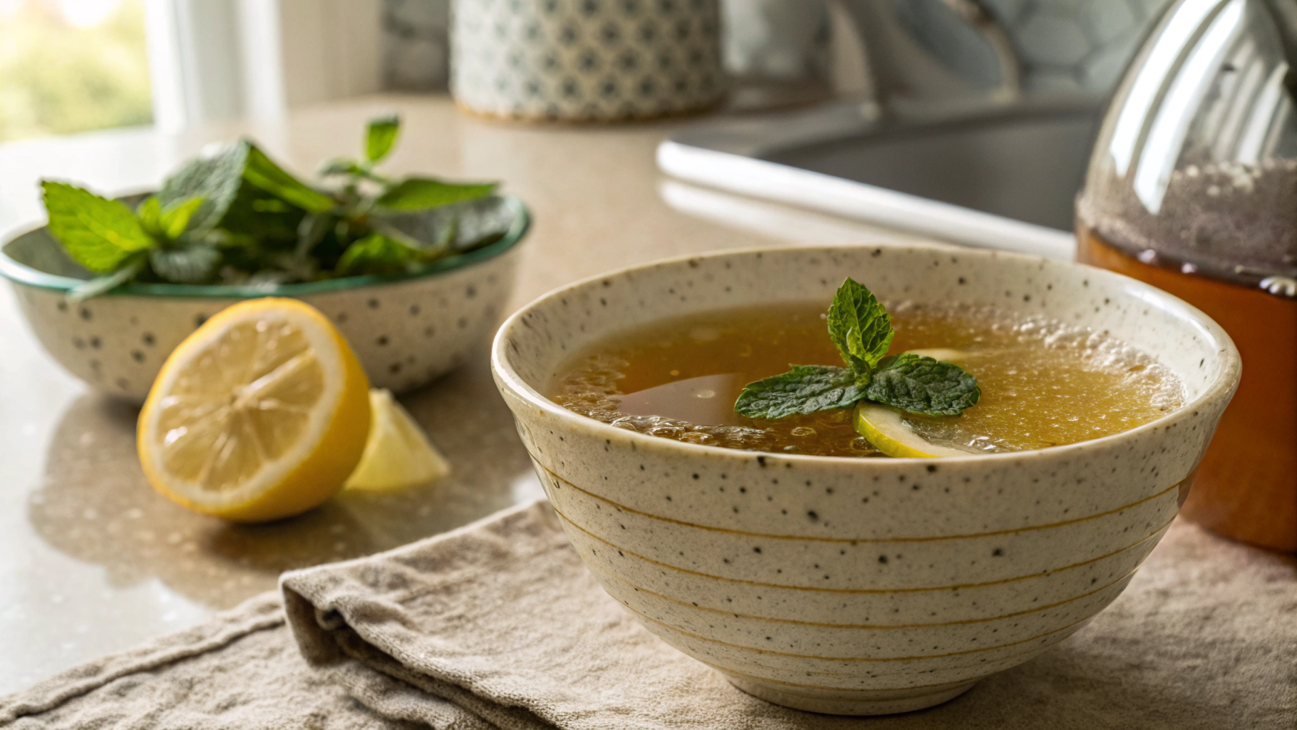 Keto Green Tea With Lemon