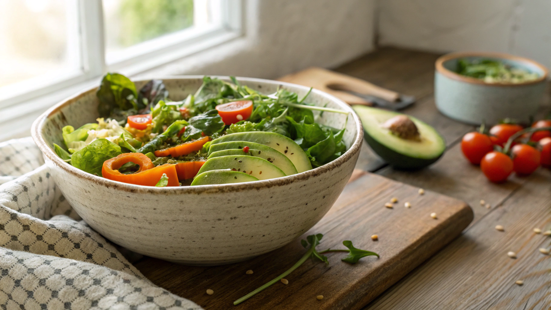Keto Green Vegan Buddha Salad