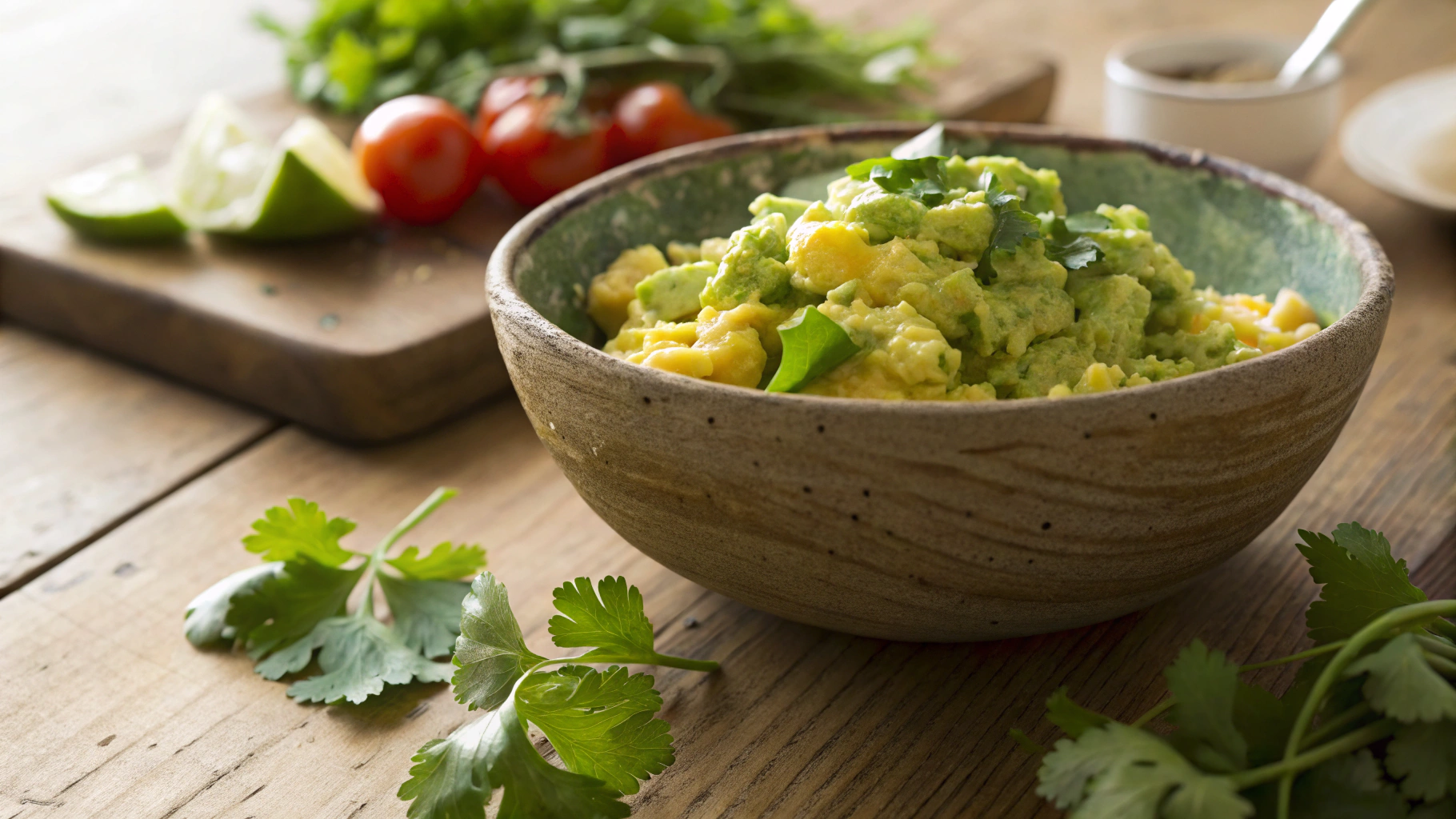 Keto Guacamole Scrambled Eggs