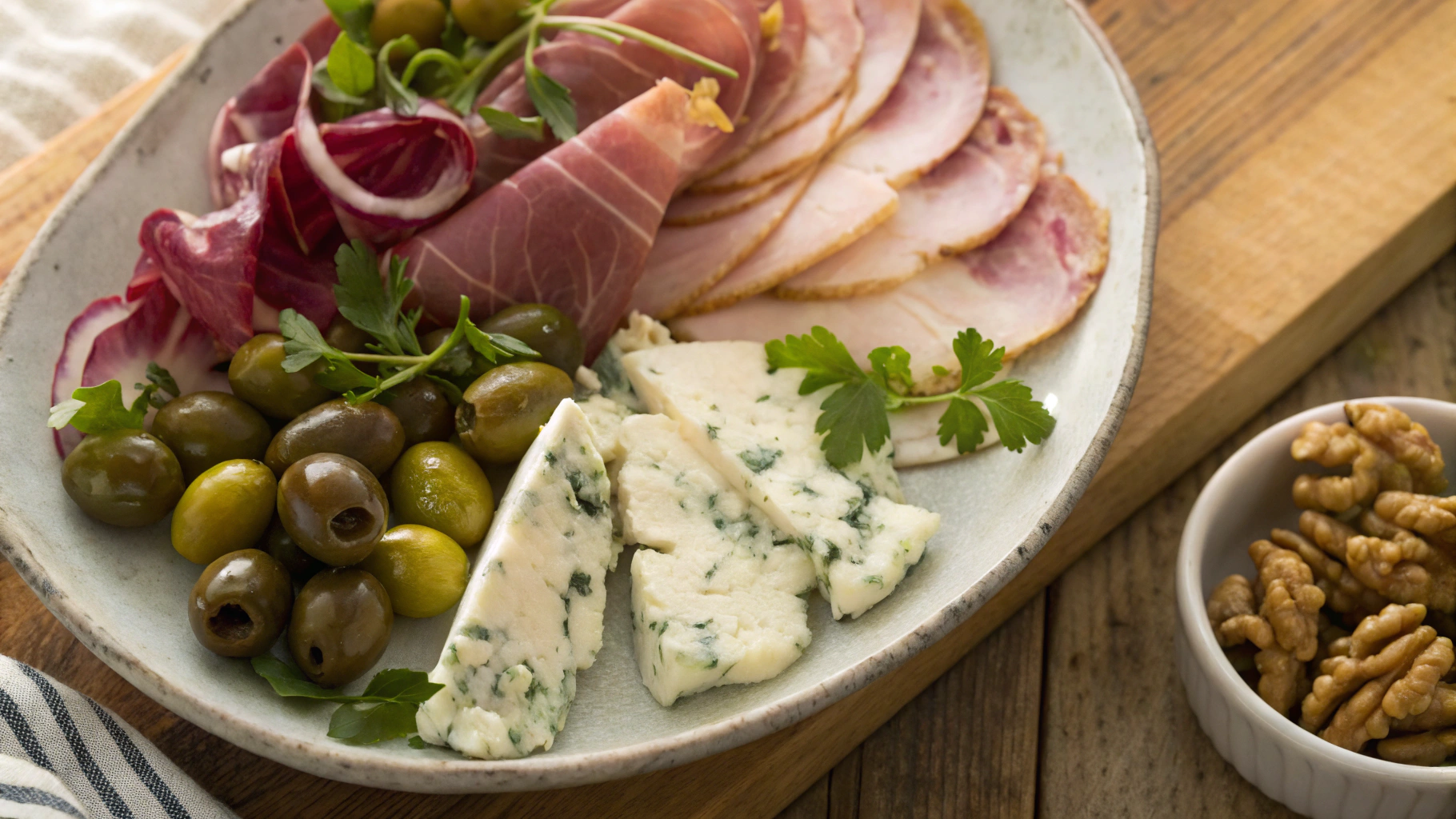 Keto Ham + Blue Cheese Plate