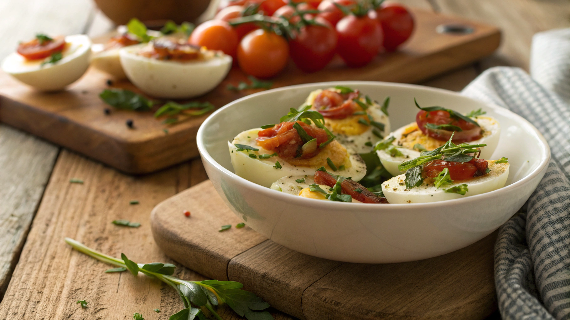 Keto Hard-Boiled Egg BLT’s