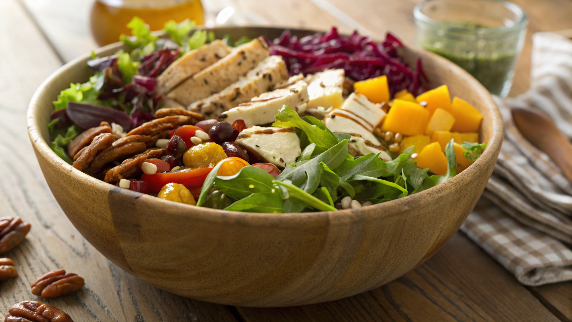 Keto Harvest Chicken Salad w Apple Cider Dressing