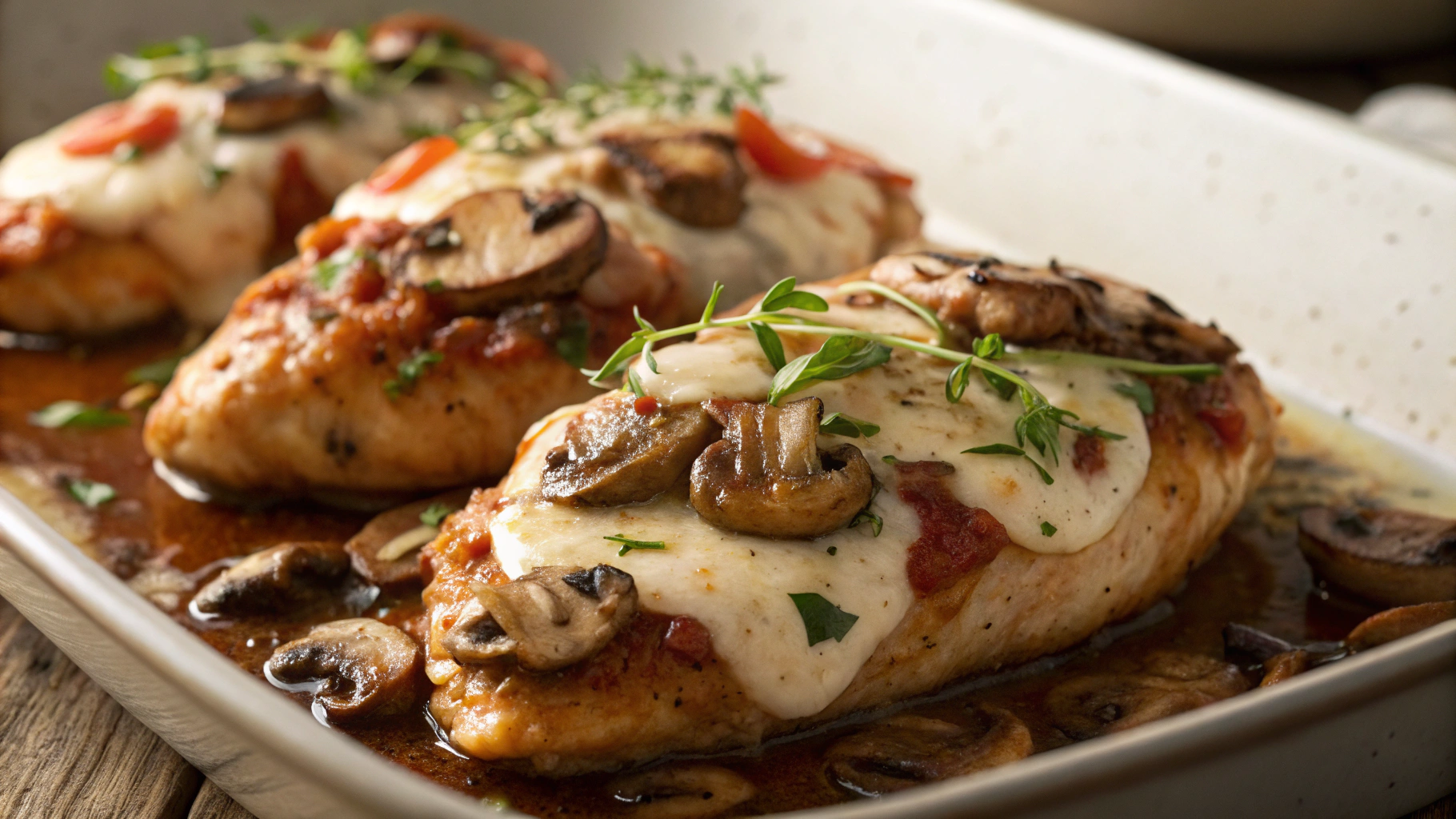 Keto Hasselback Marsala Chicken