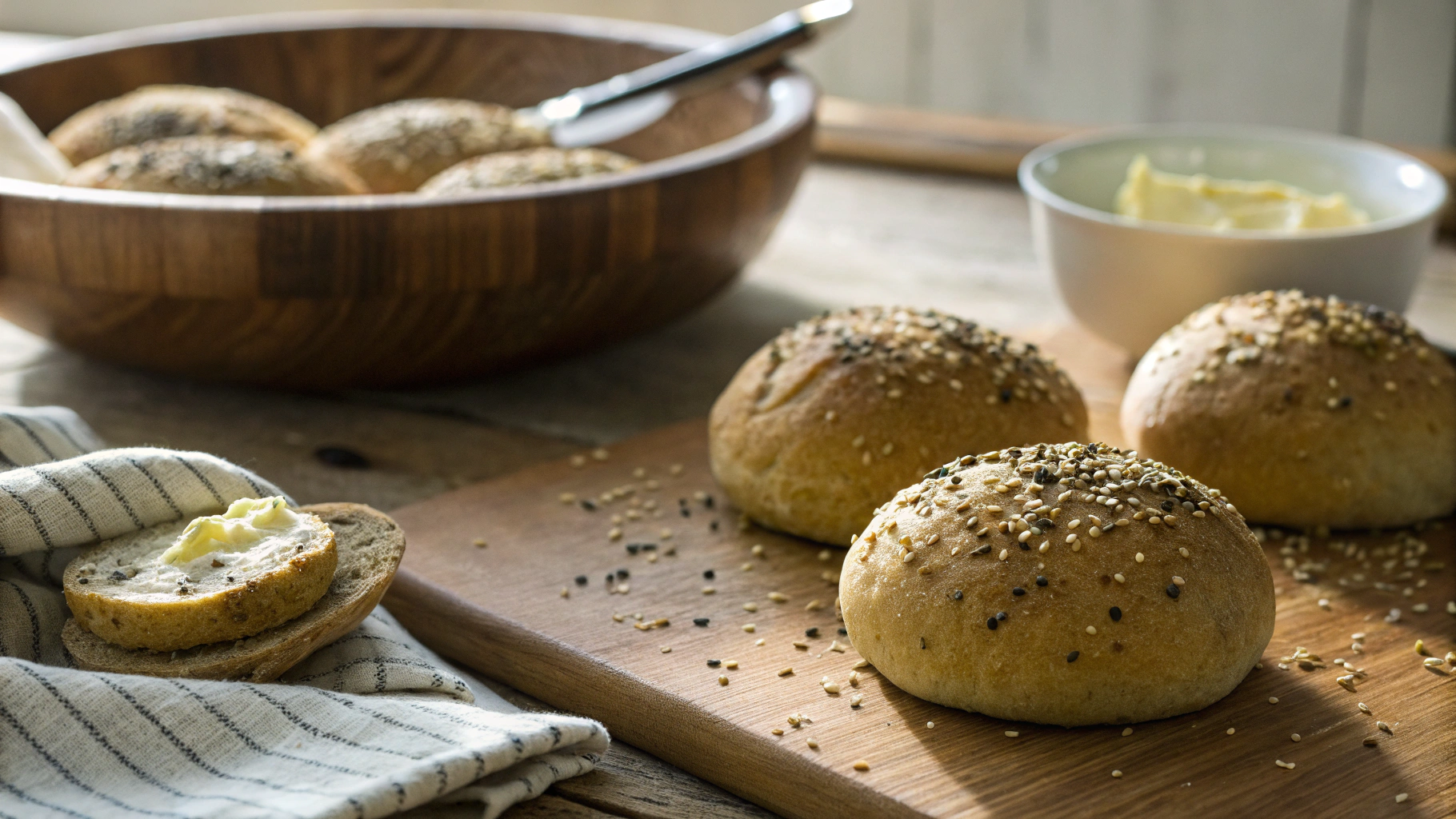 Keto Hemp Flour Dinner Rolls
