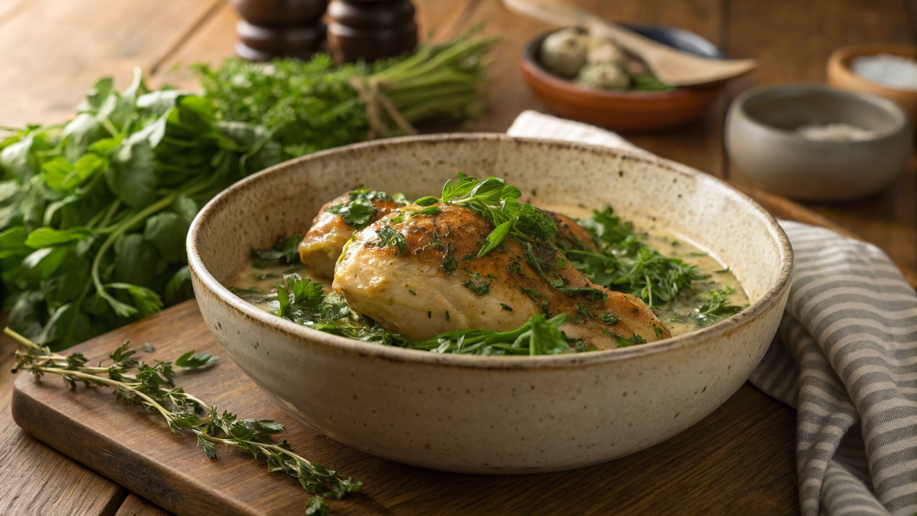 Keto Herb Crusted Chicken Breasts