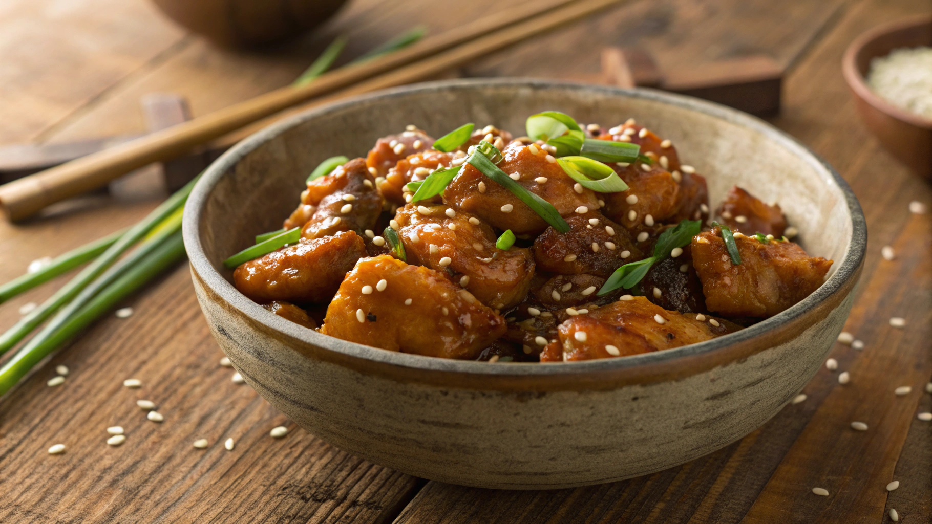 Keto Honey Garlic Takeout Chicken