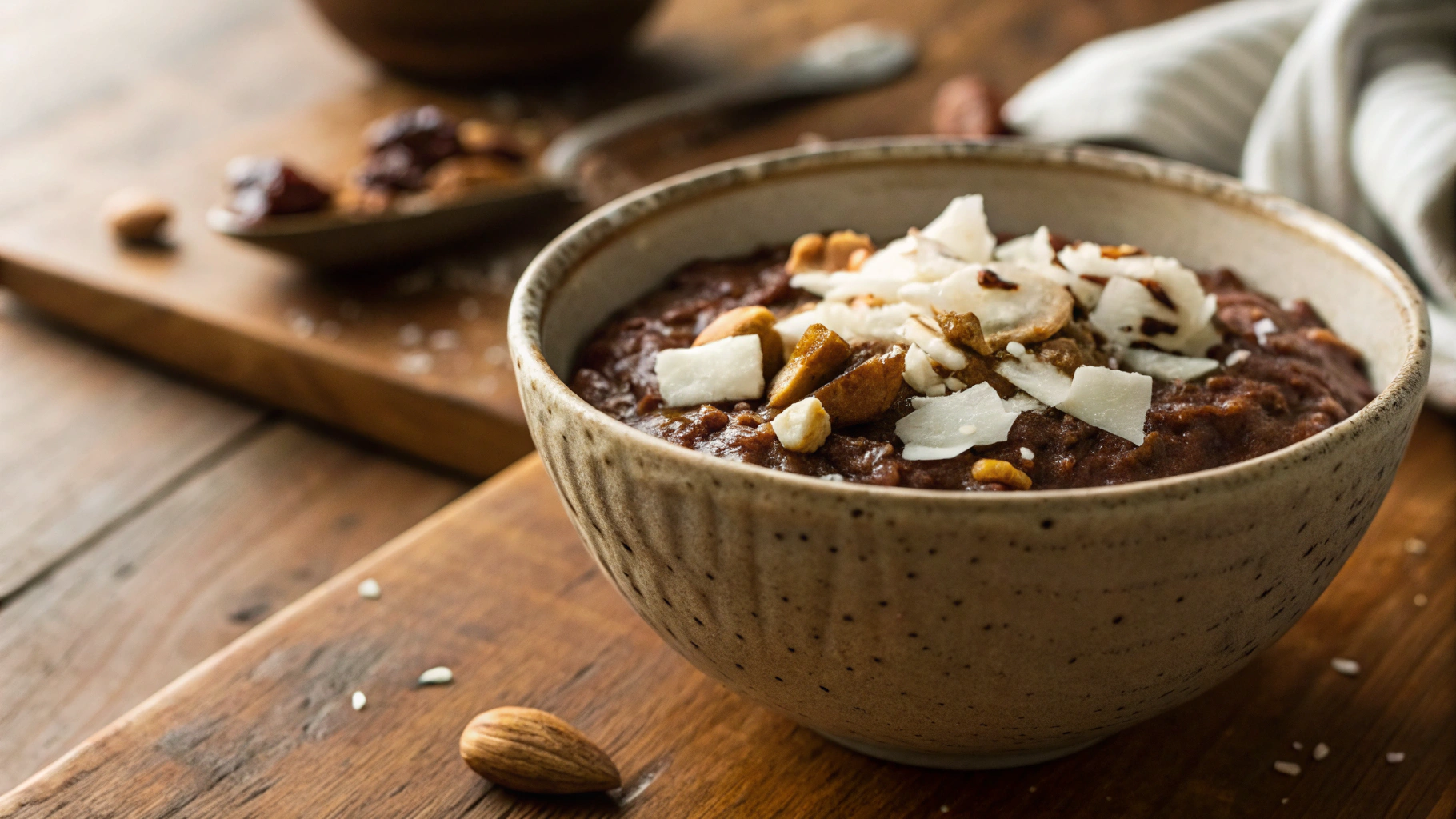 Low Carb Hot Chocolate Porridge