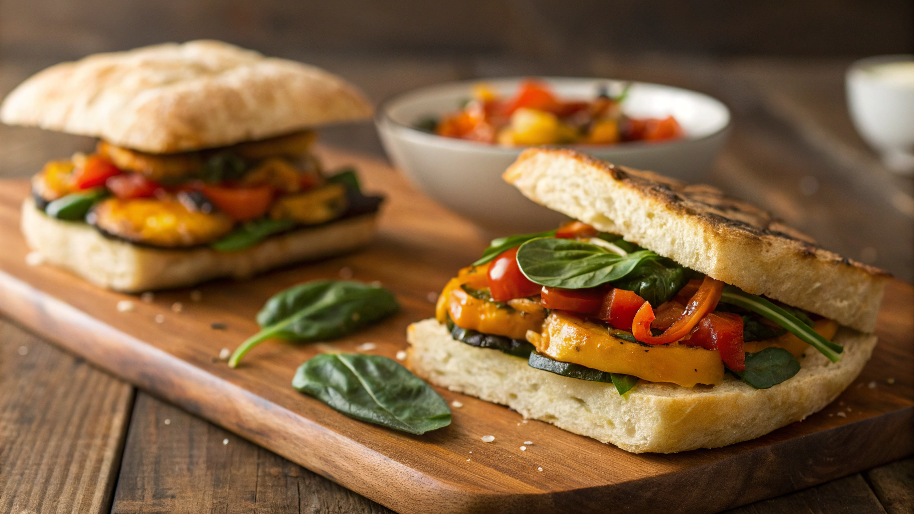 Keto Hot Veggie Sandwiches