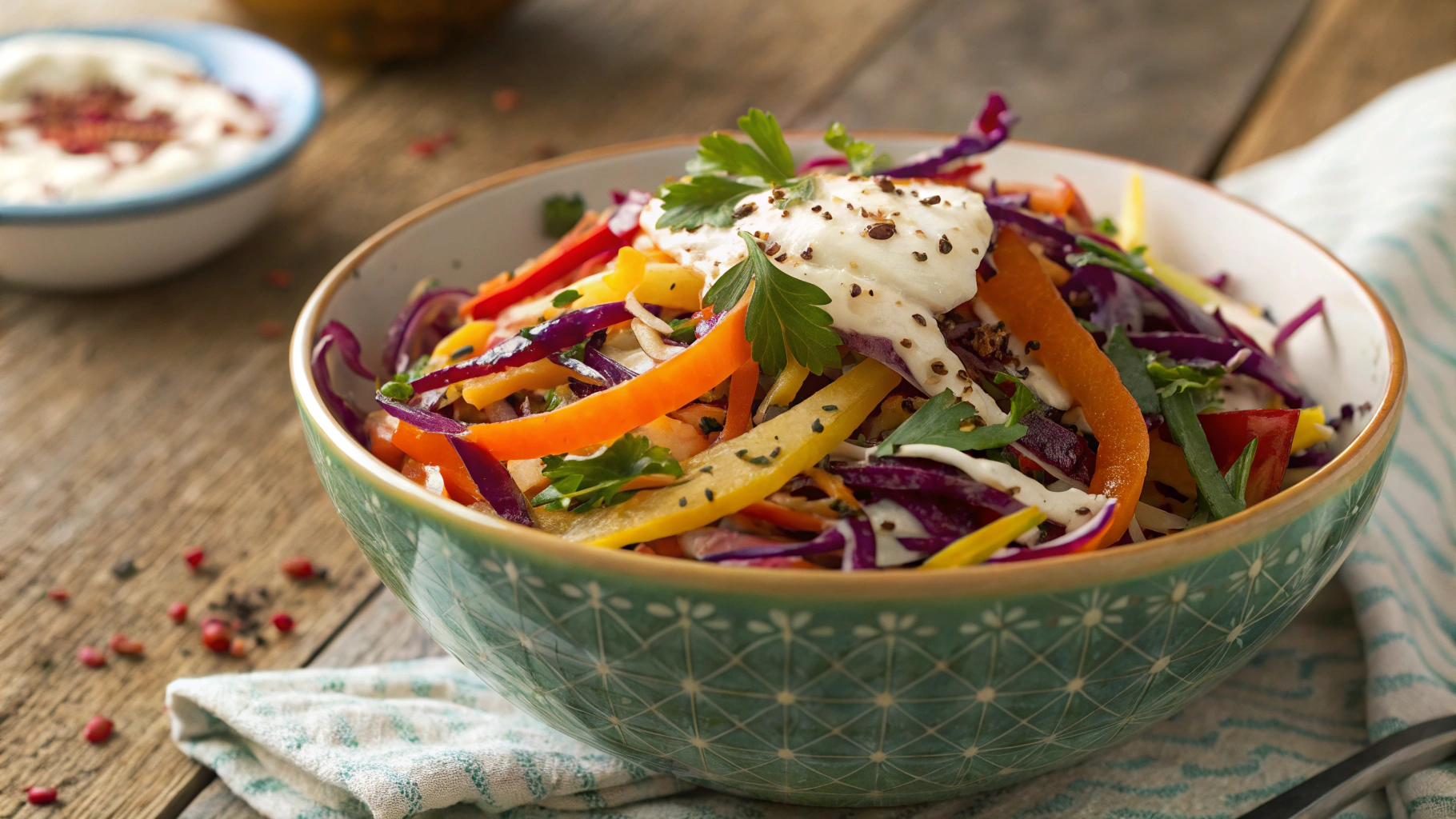 Keto Indian Inspired Cabbage Slaw