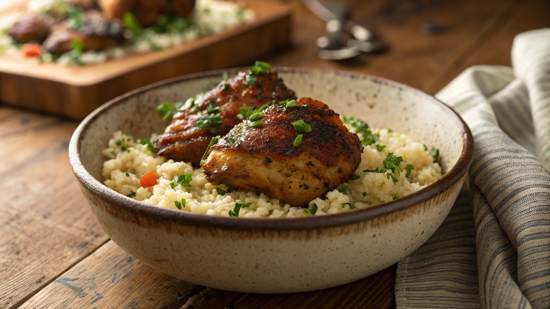 Keto Instant Pot Cajun Chicken Thighs