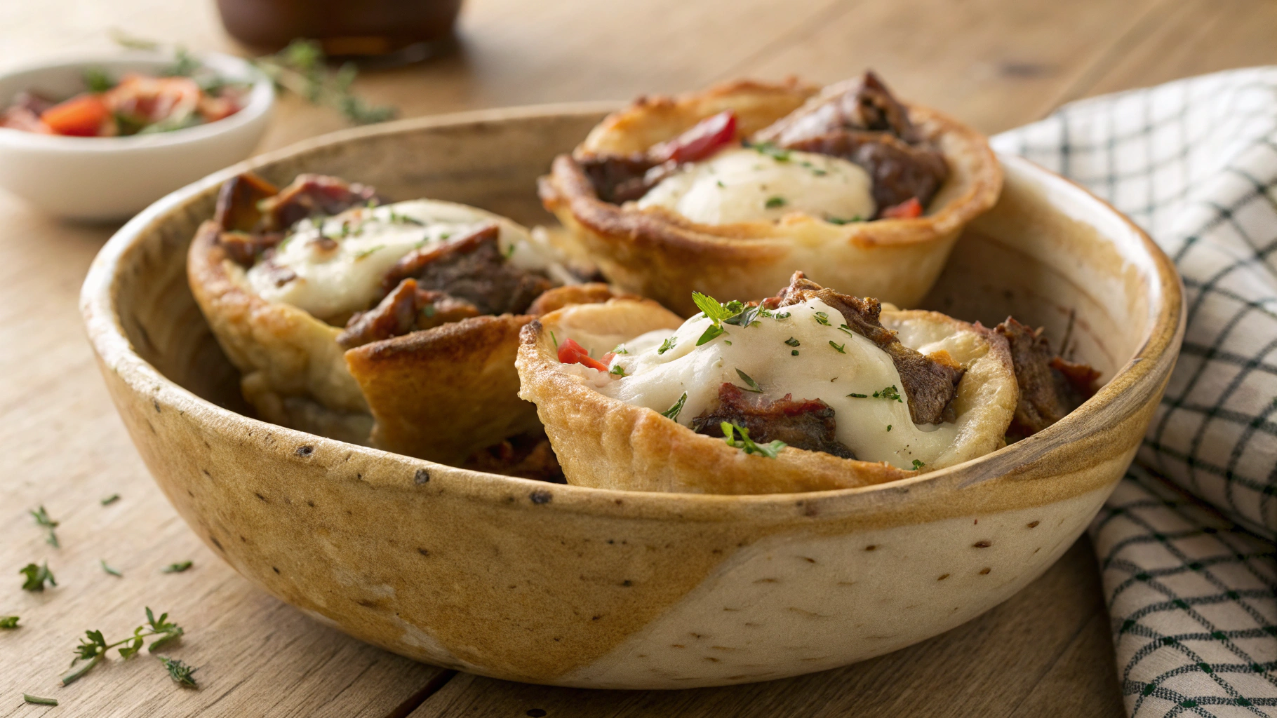 Keto Italian Beef Sandwich Cups